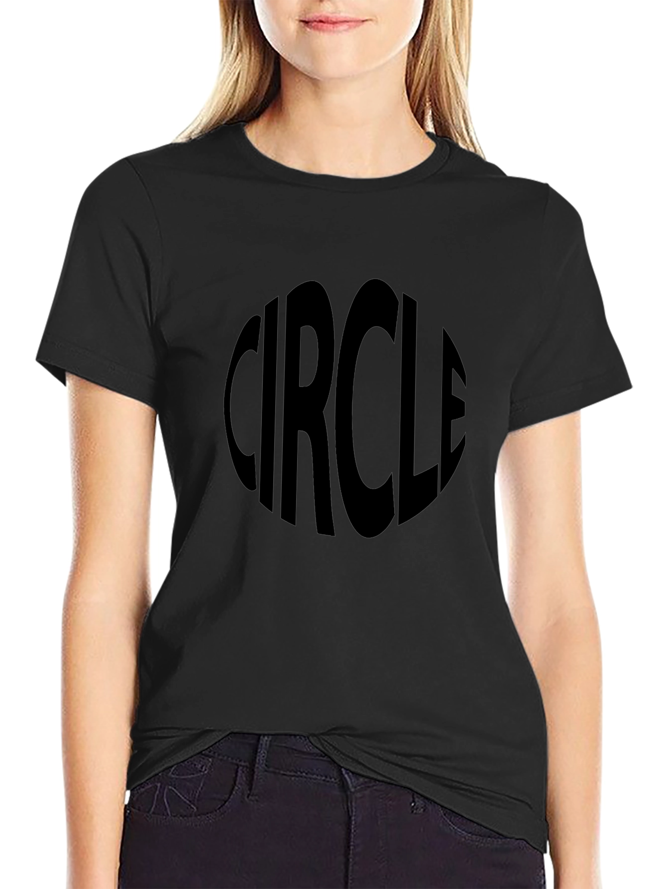 Circle Graphic T-Shirt - Classic Black Tee