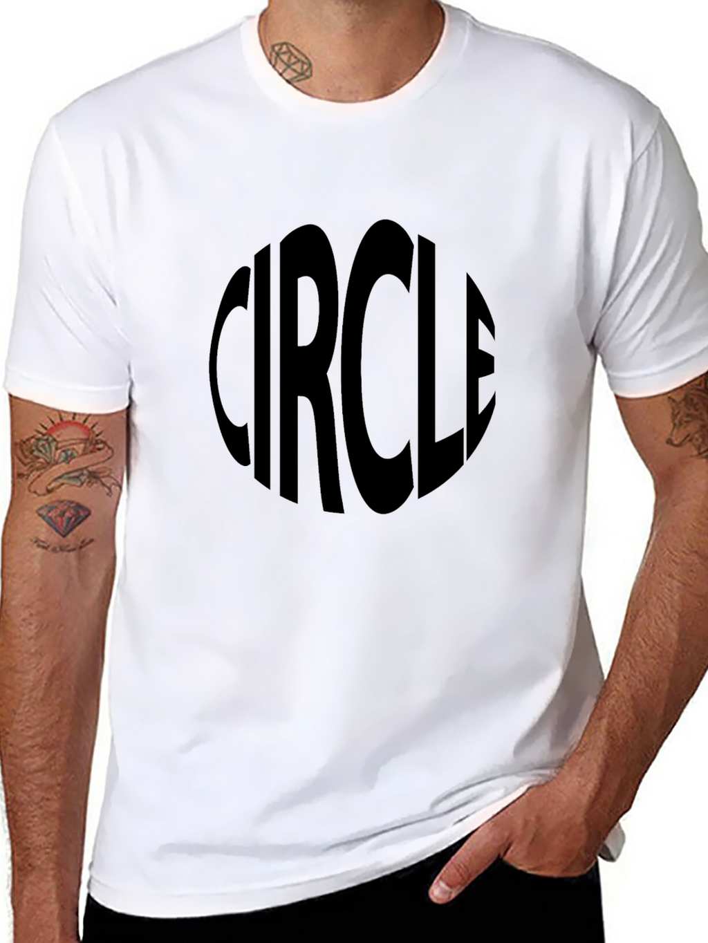 Circle Graphic T-Shirt - Classic Black Tee
