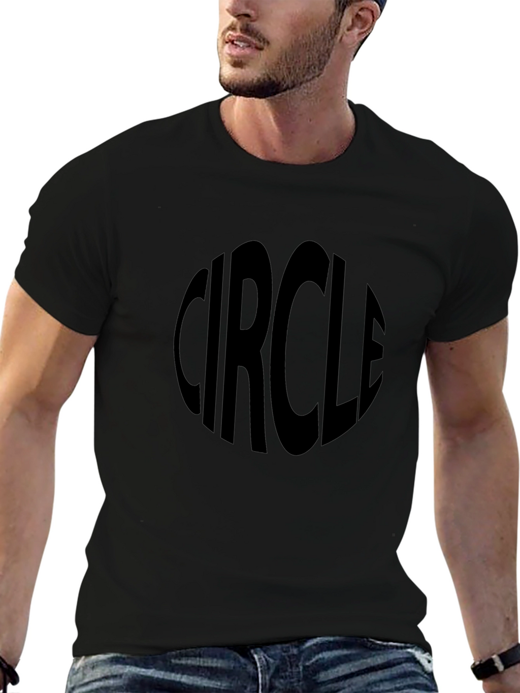 Circle Graphic T-Shirt - Classic Black Tee