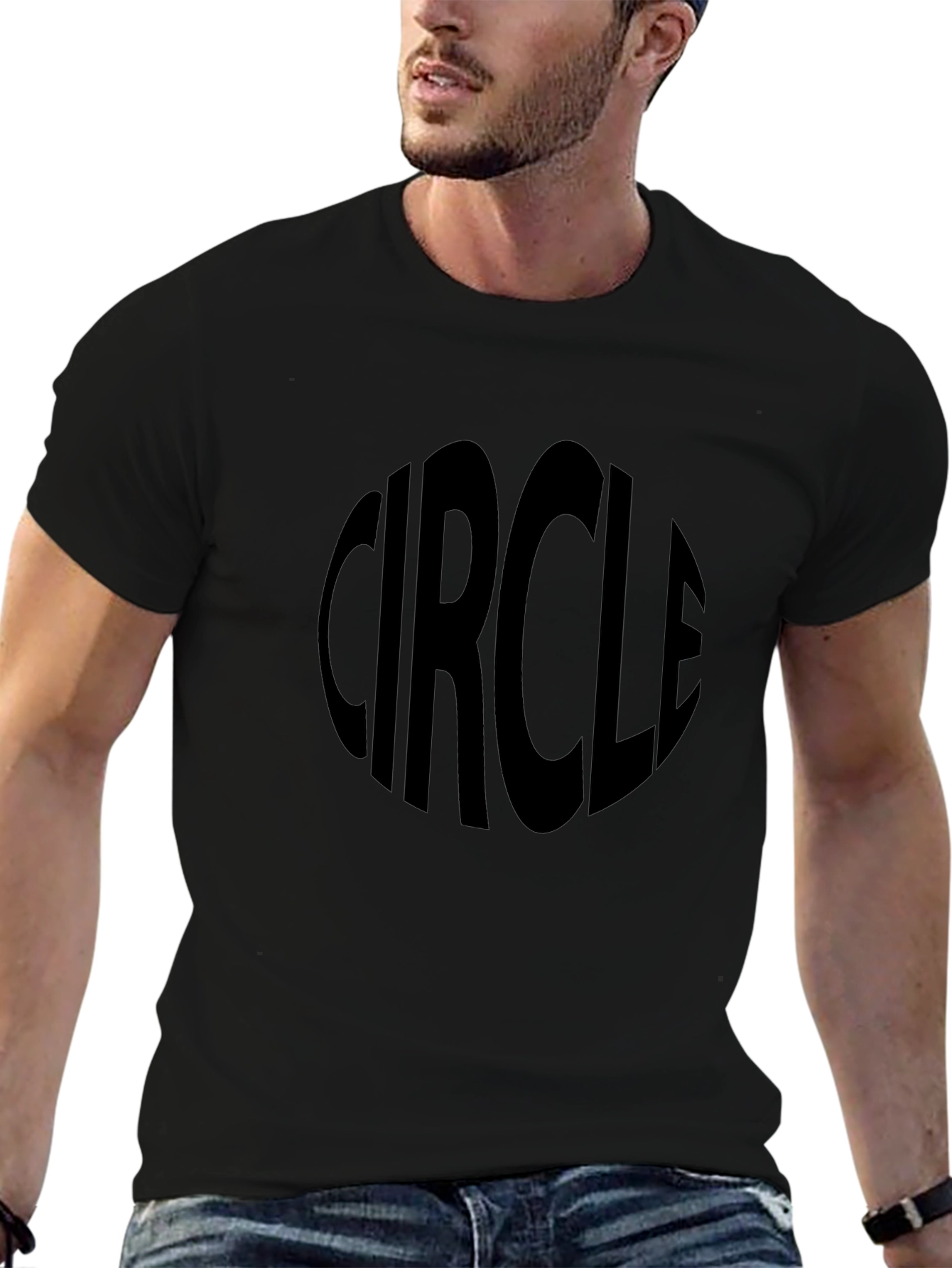 Circle Graphic T-Shirt - Classic Black Tee