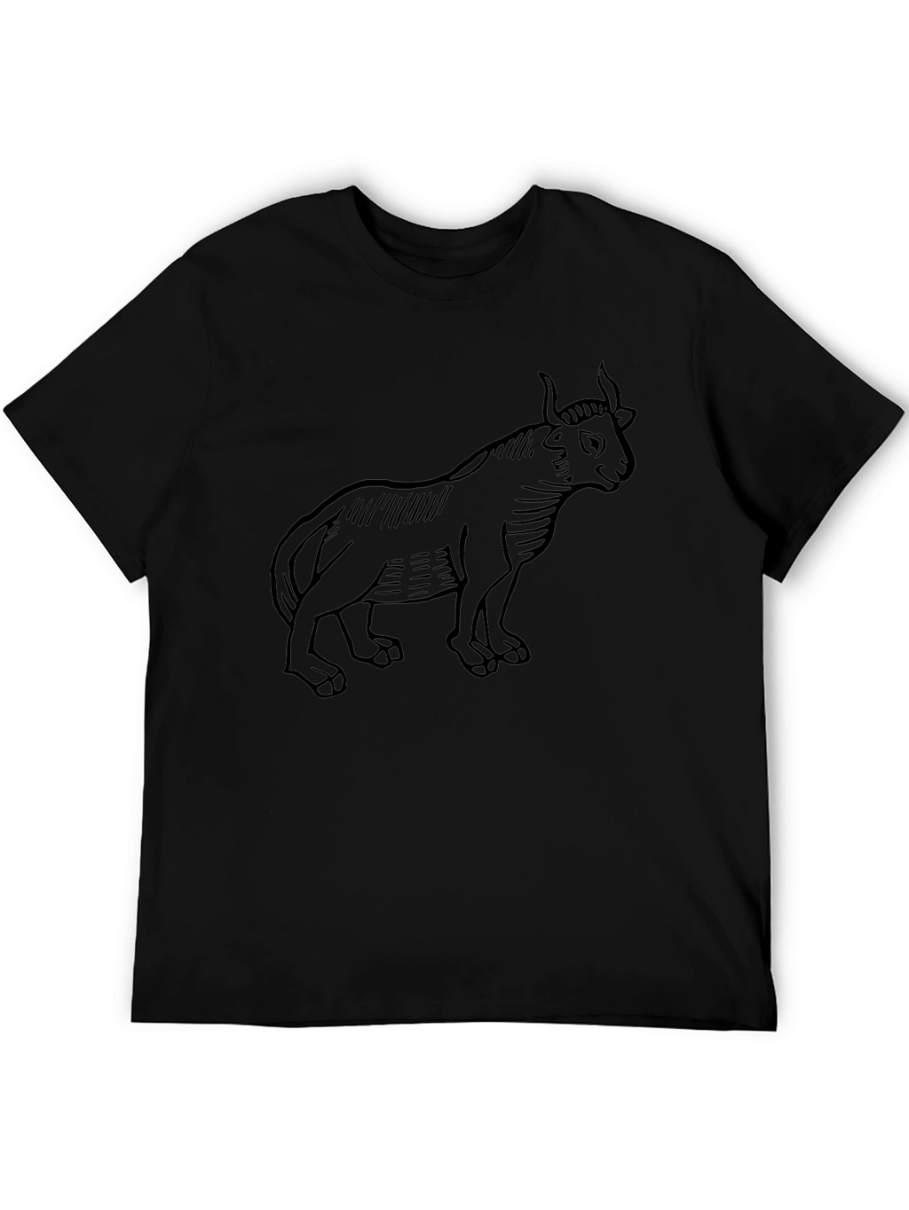 Black Bull Graphic Tee - Mens Casual T-Shirt