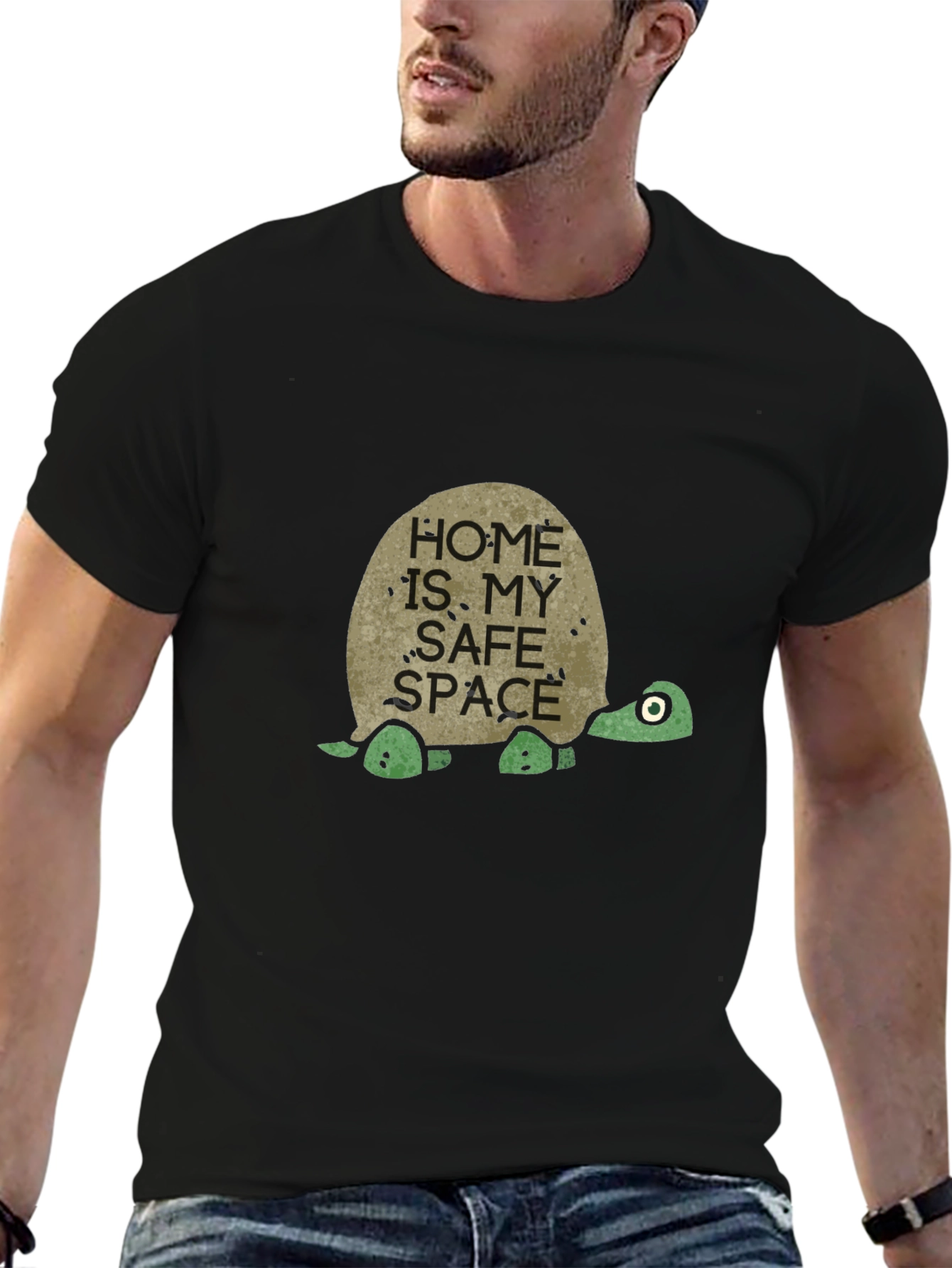 Home Is My Safe Space Turtle T-Shirt
