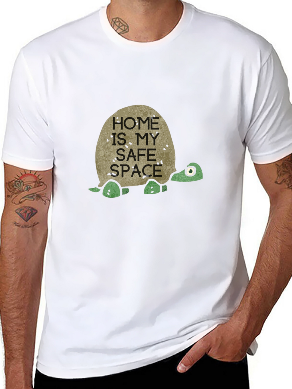 Home Is My Safe Space Turtle T-Shirt