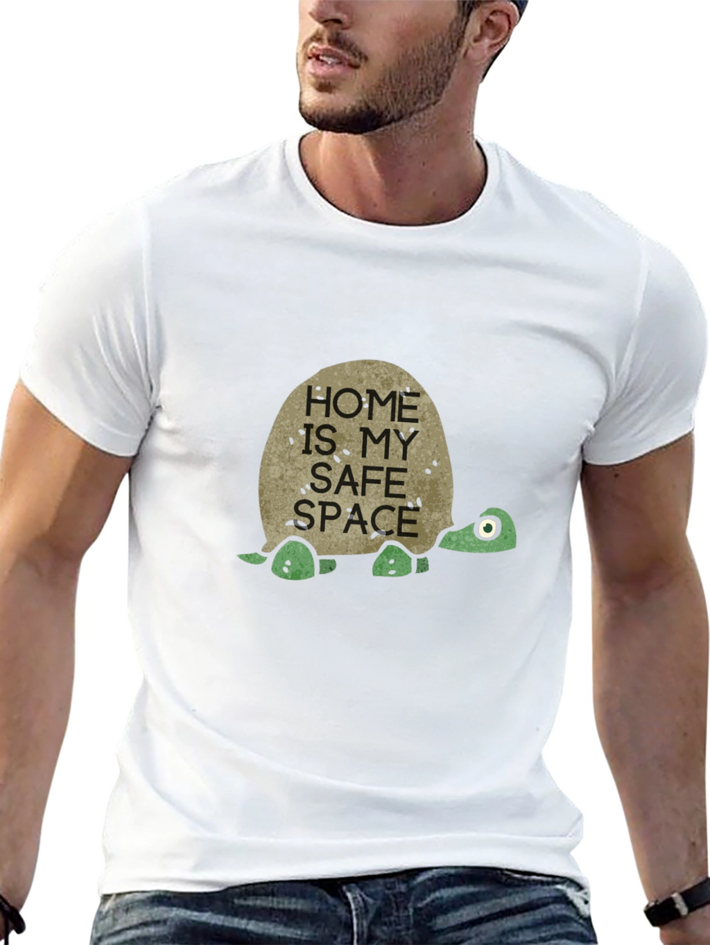 Home Is My Safe Space Turtle T-Shirt