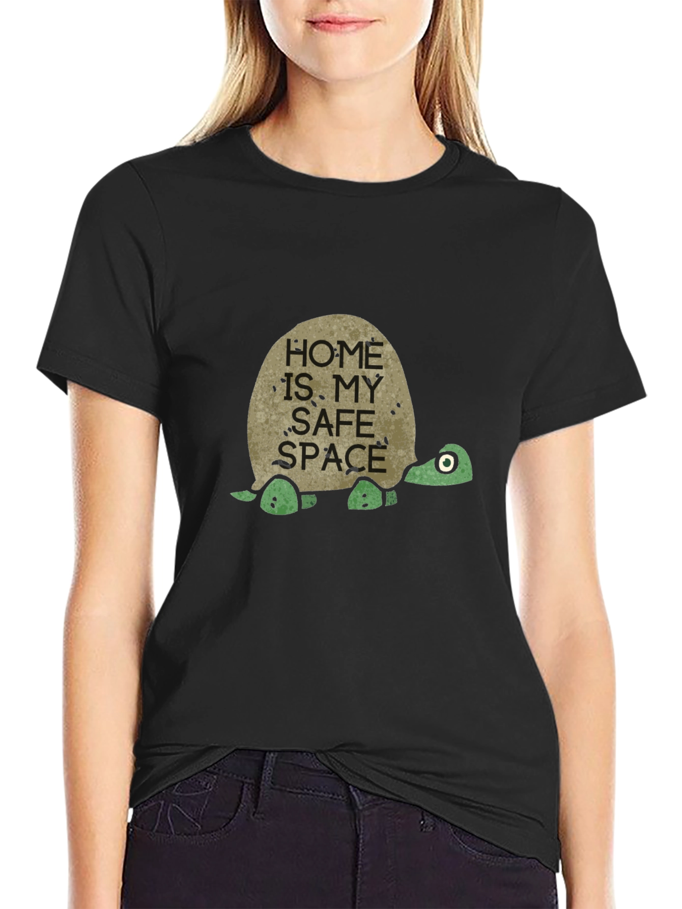 Home Is My Safe Space Turtle T-Shirt