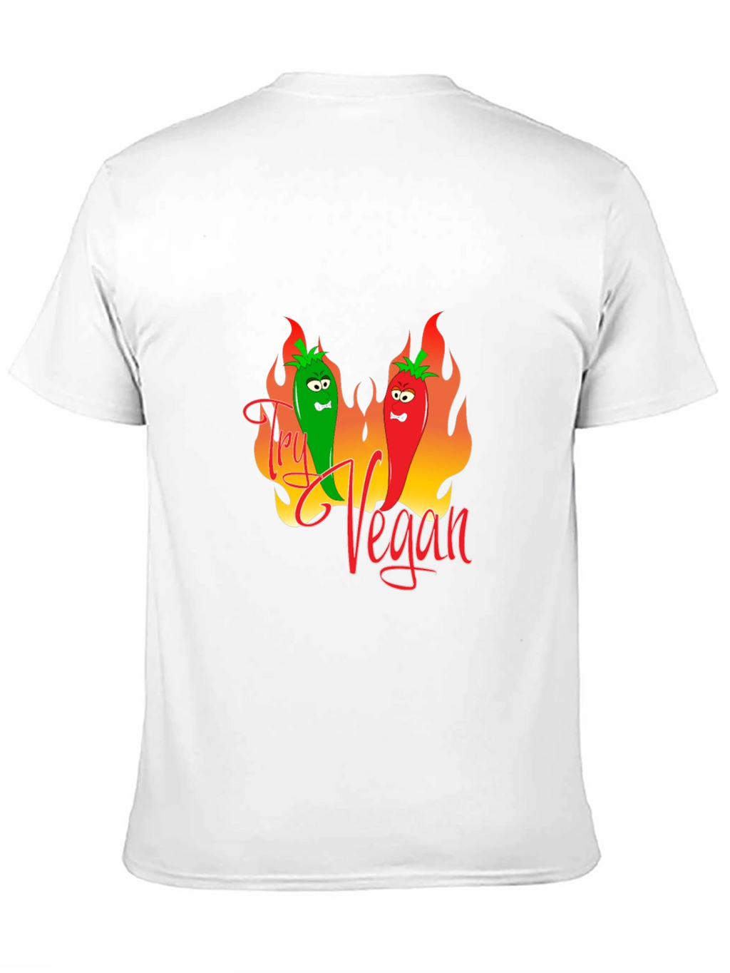 Try Vegan Graphic Tee - Black T-Shirt