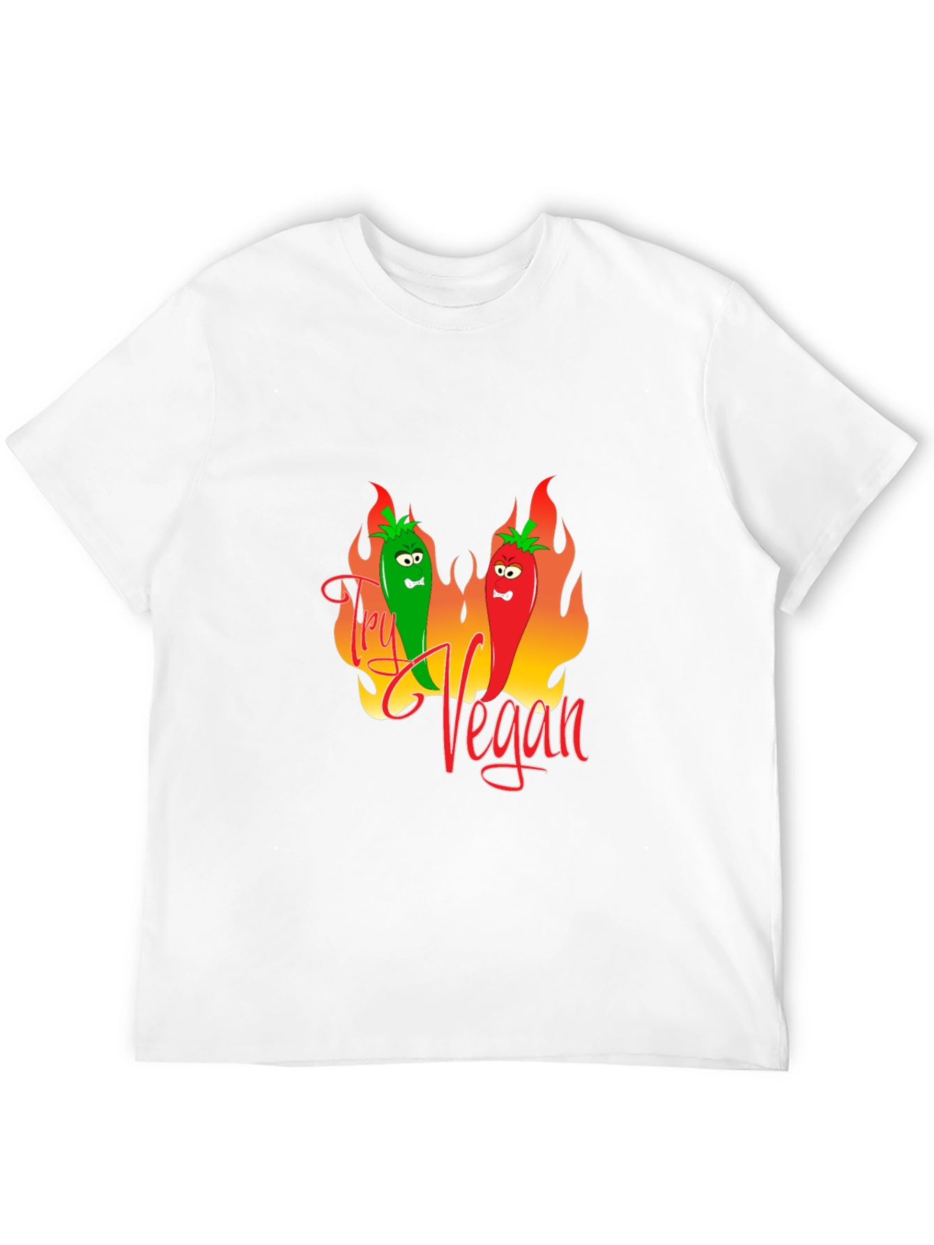 Try Vegan Graphic Tee - Black T-Shirt