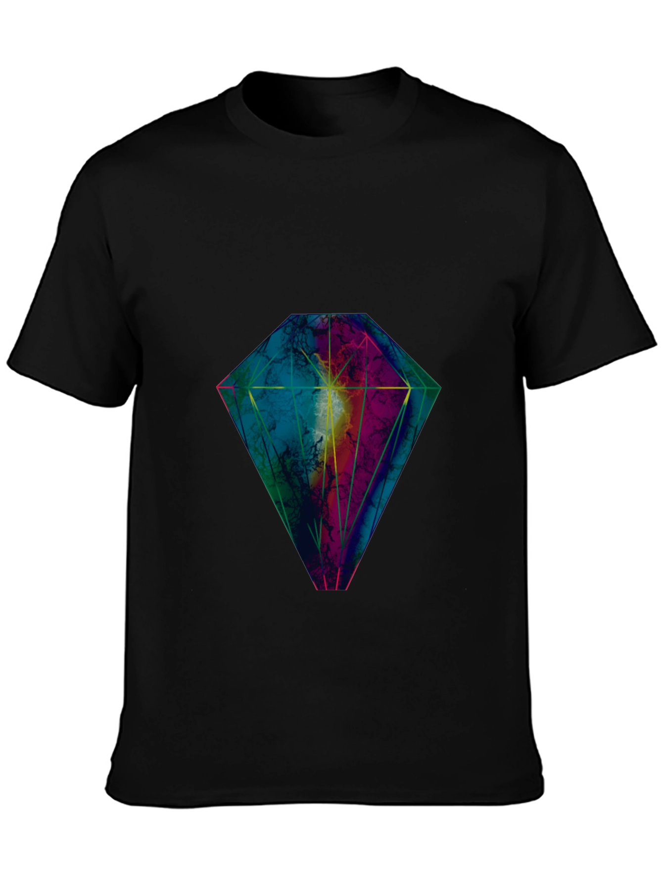 Diamond Graphic Black T-Shirt