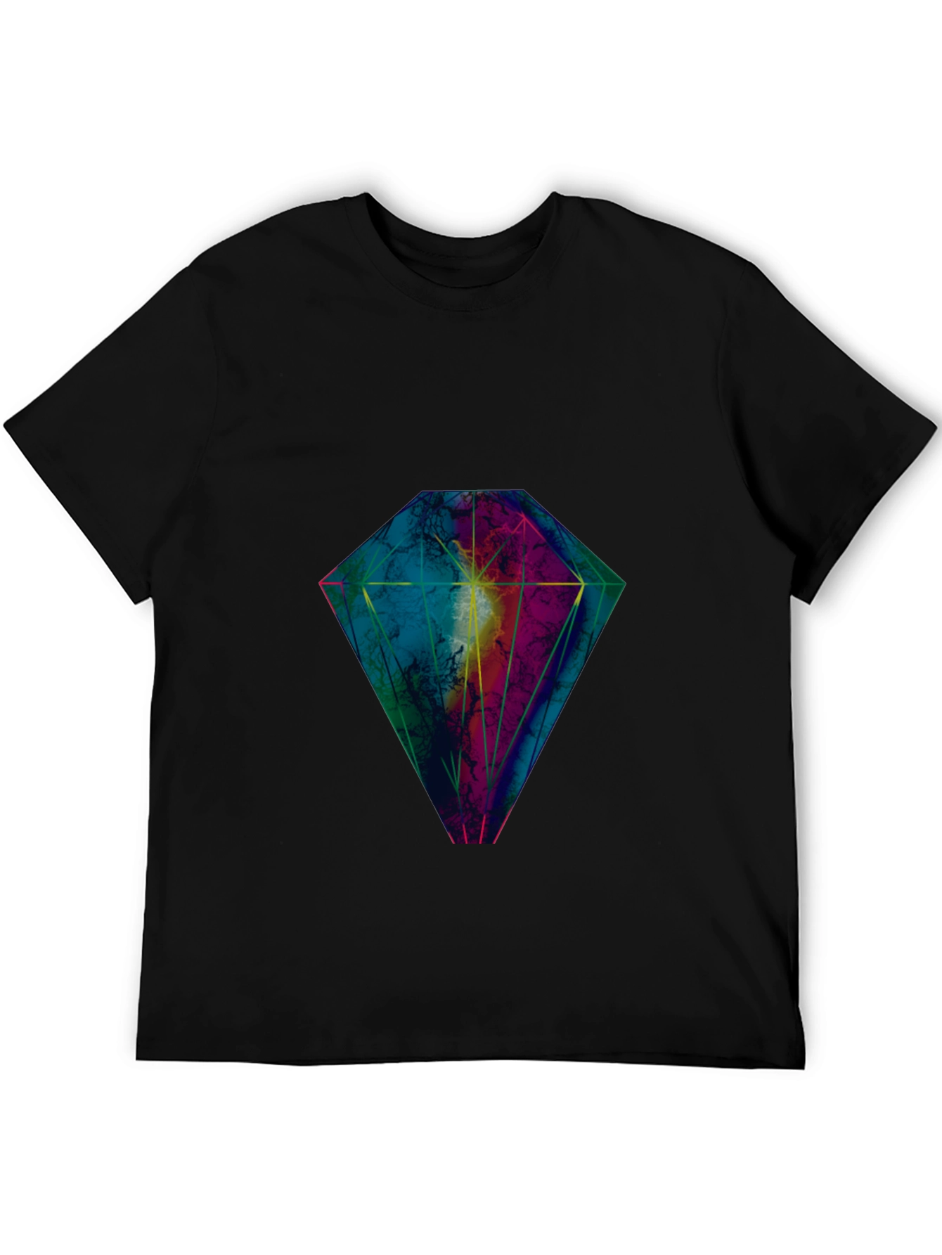 Diamond Graphic Black T-Shirt