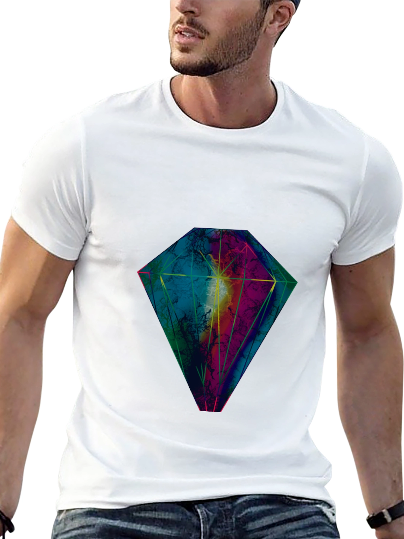 Diamond Graphic Black T-Shirt