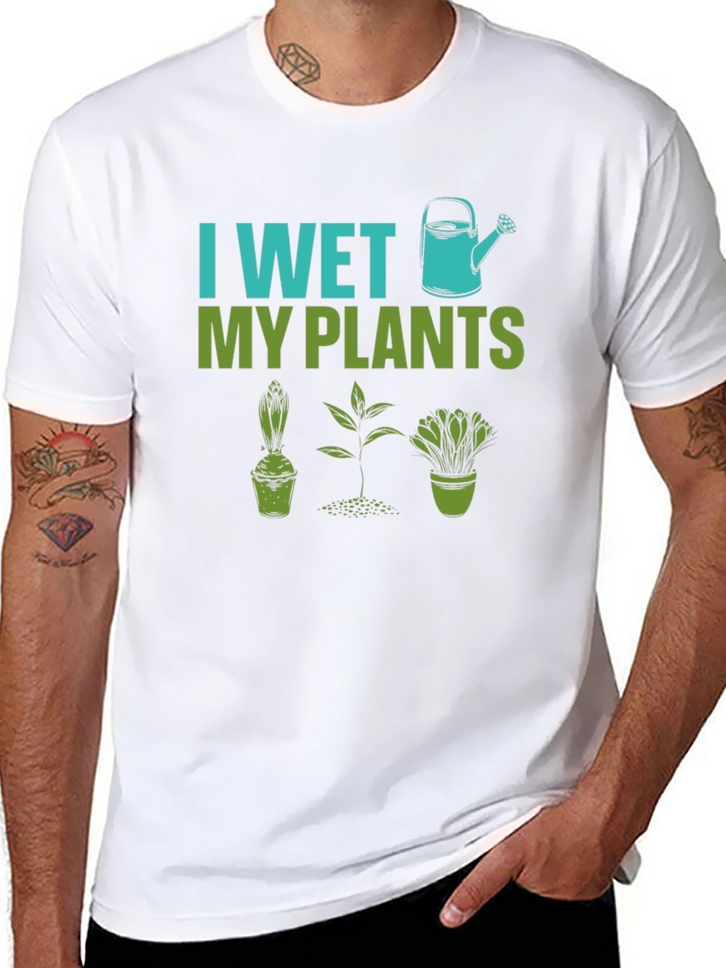 I Wet My Plants Gardening Humor T-Shirt