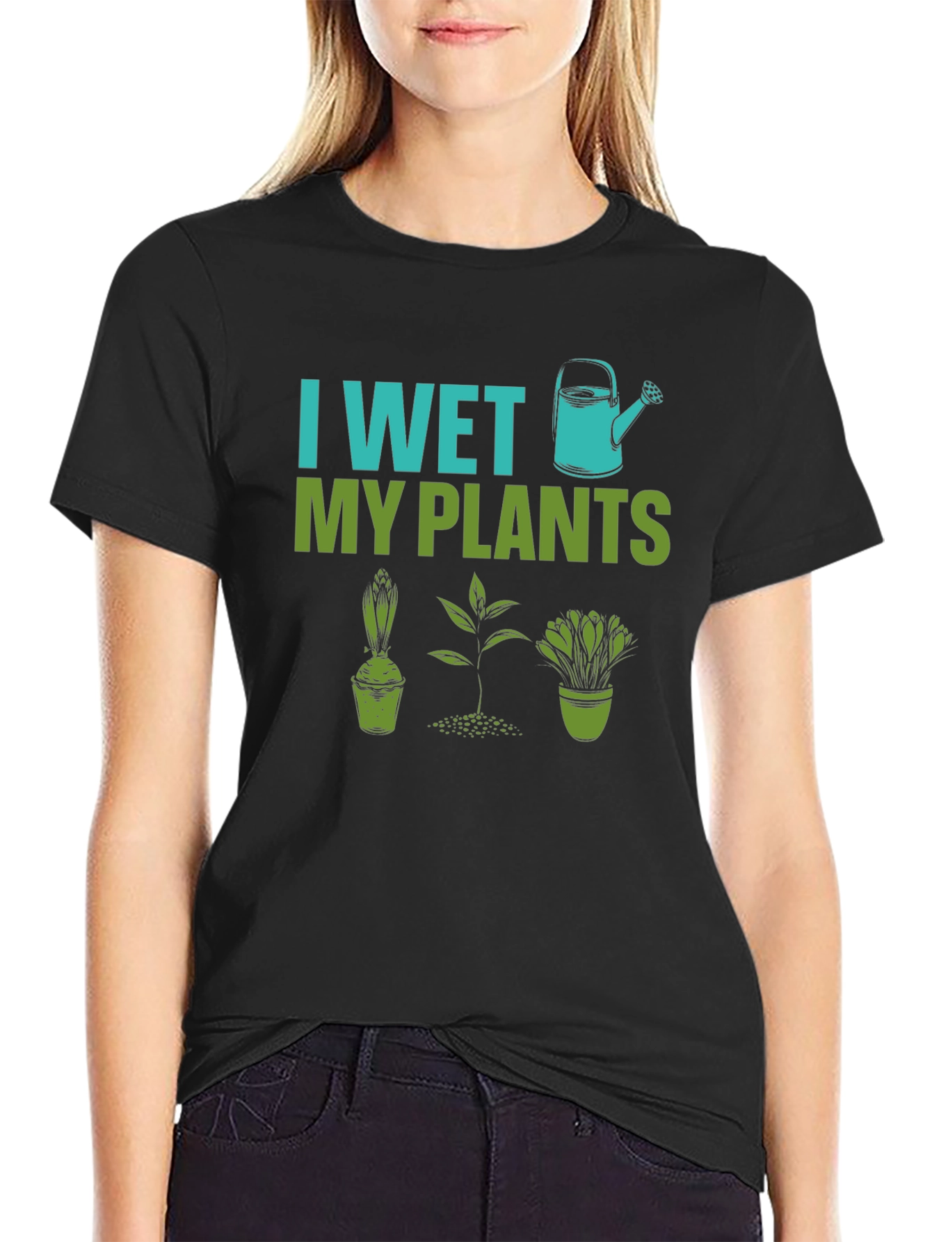 I Wet My Plants Gardening Humor T-Shirt