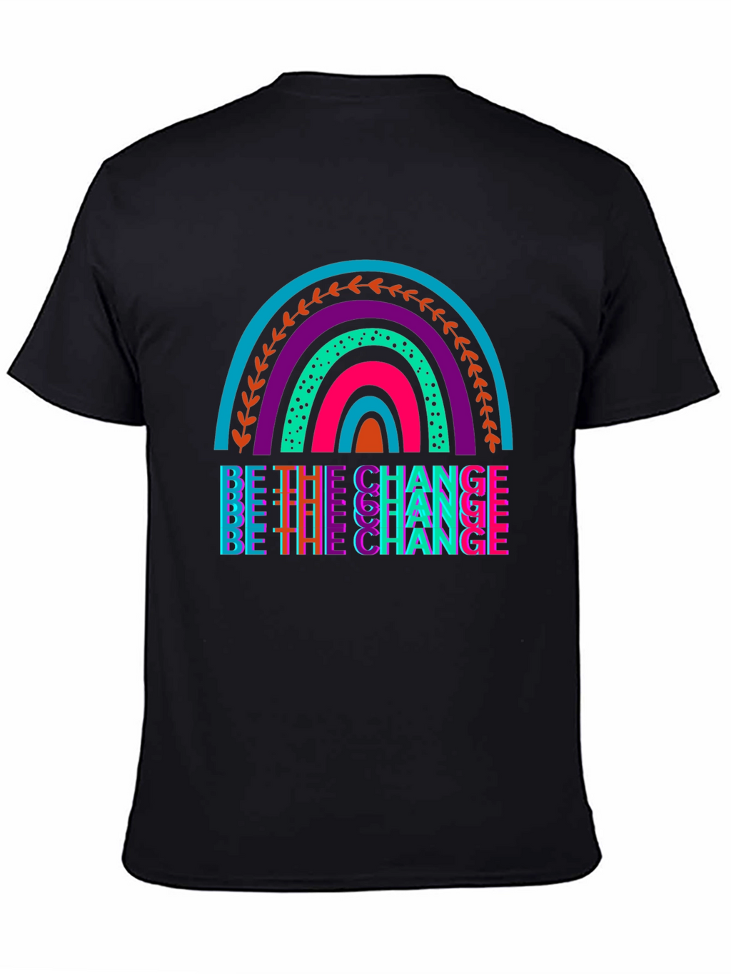 Be the Change Rainbow Graphic Tee