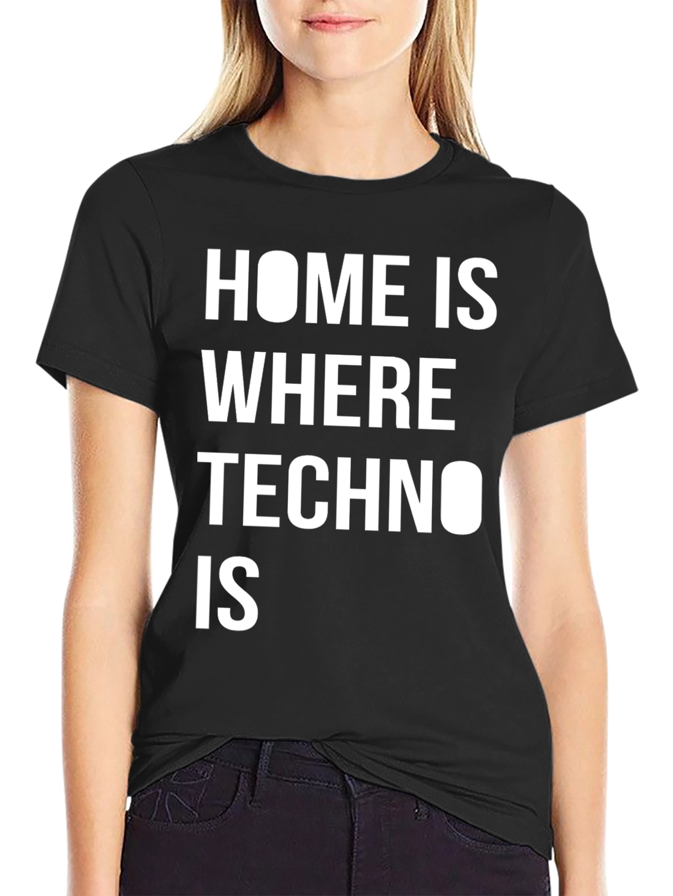 Techno Music T-Shirt - Home is Where Techno Is