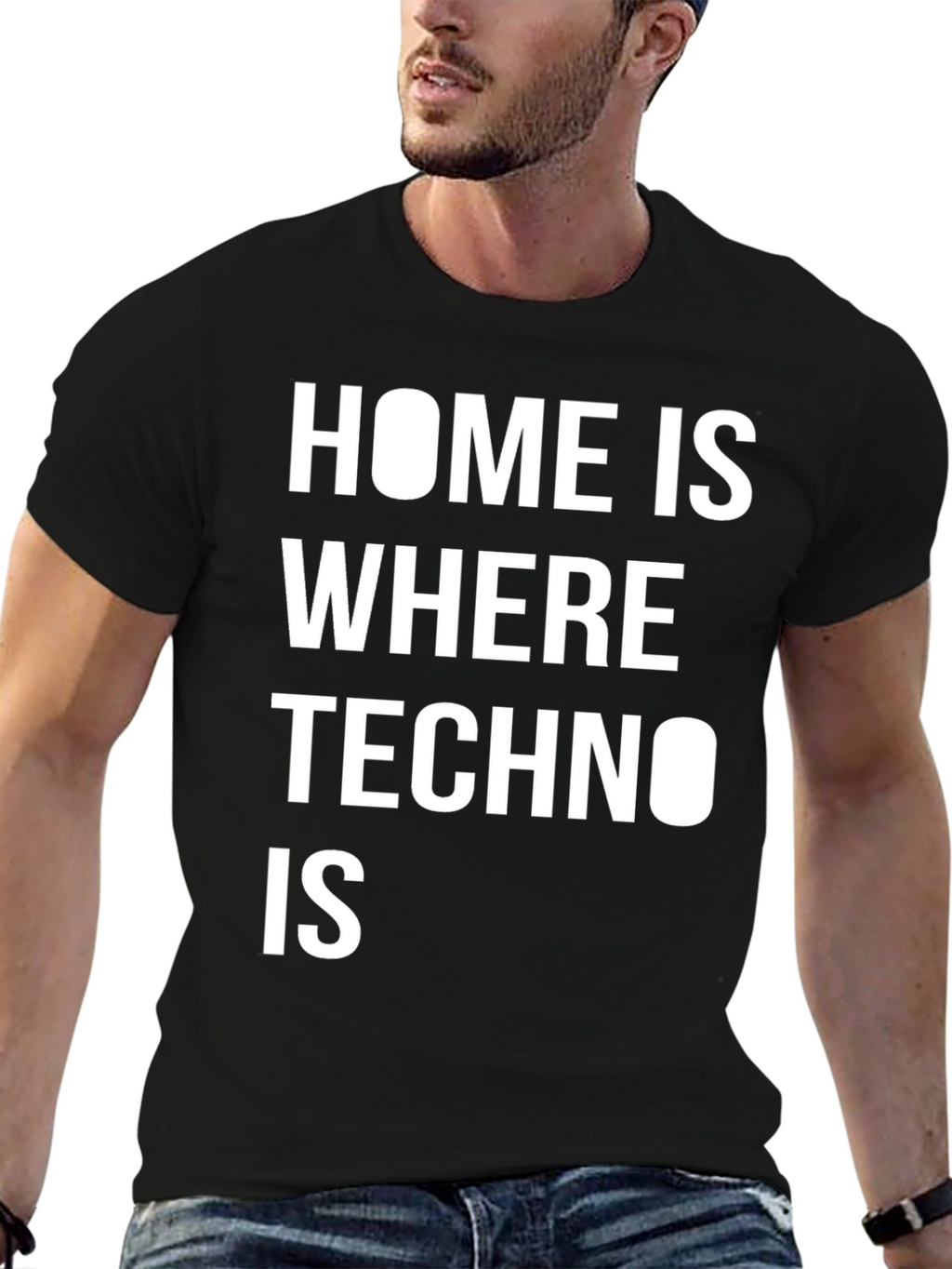 Techno Music T-Shirt - Home is Where Techno Is