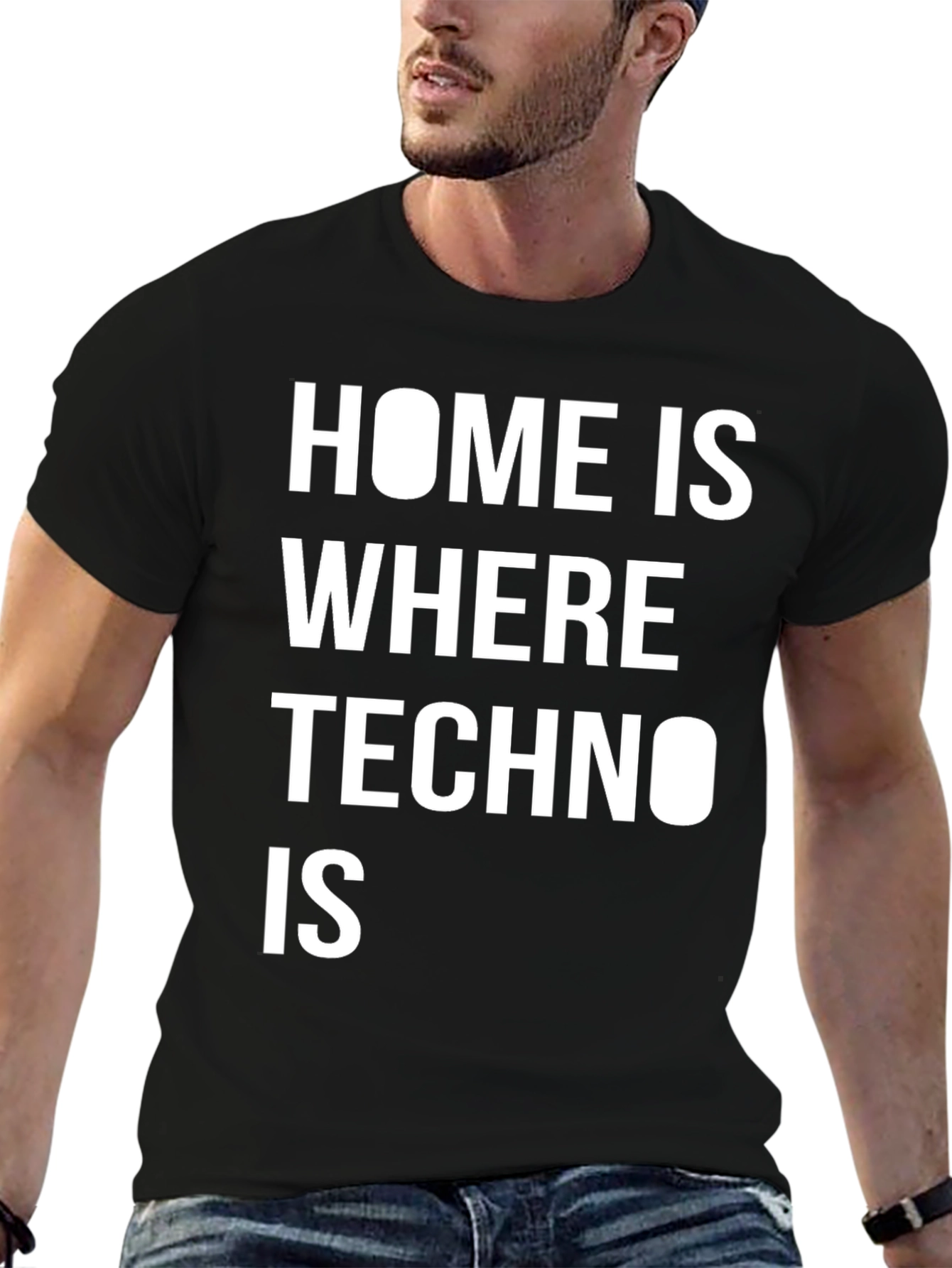 Techno Music T-Shirt - Home is Where Techno Is
