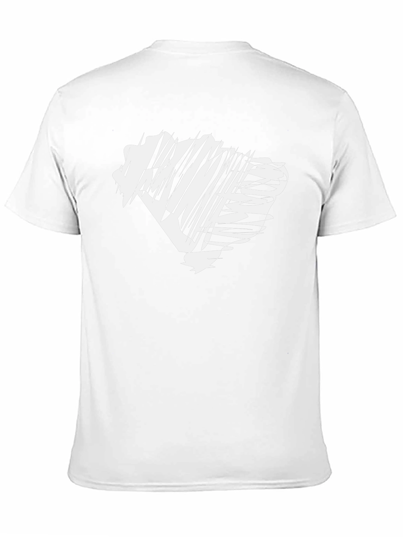 Abstract Graphic Print Black Tee