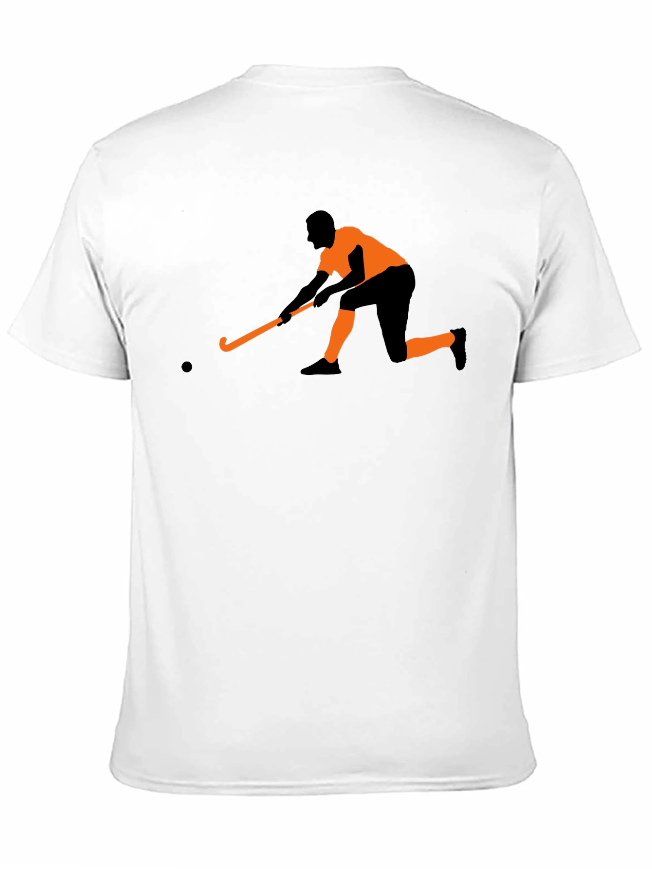 Hockey Player Graphic Tee - Black