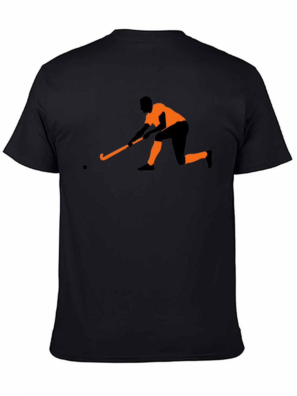 Hockey Player Graphic Tee - Black