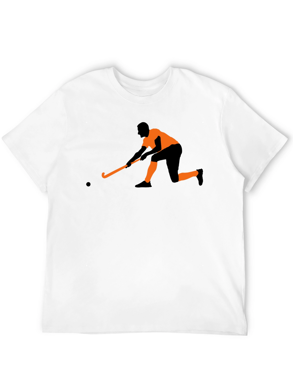 Hockey Player Graphic Tee - Black