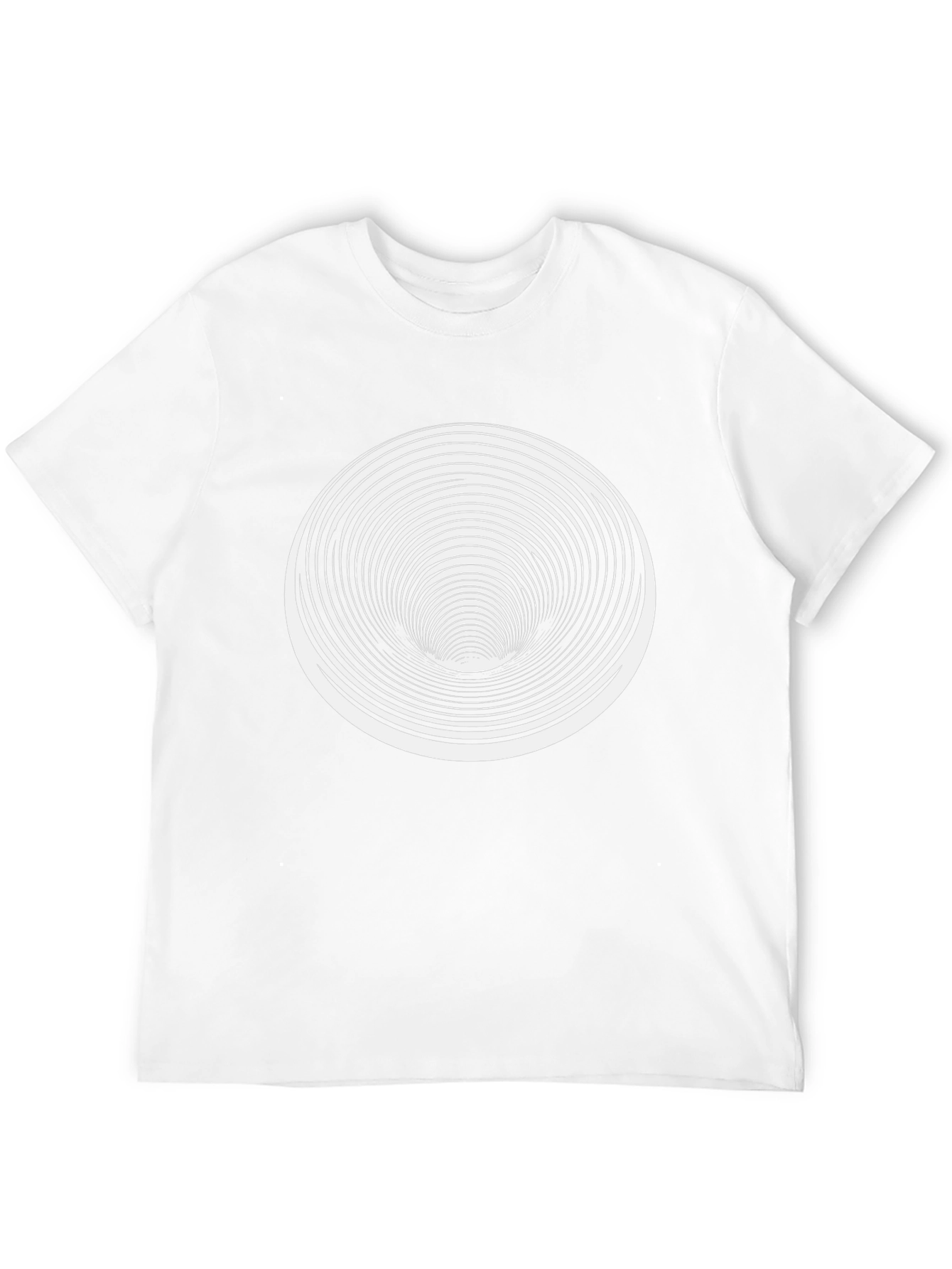 Optical Illusion T-Shirt - Black Vortex Design