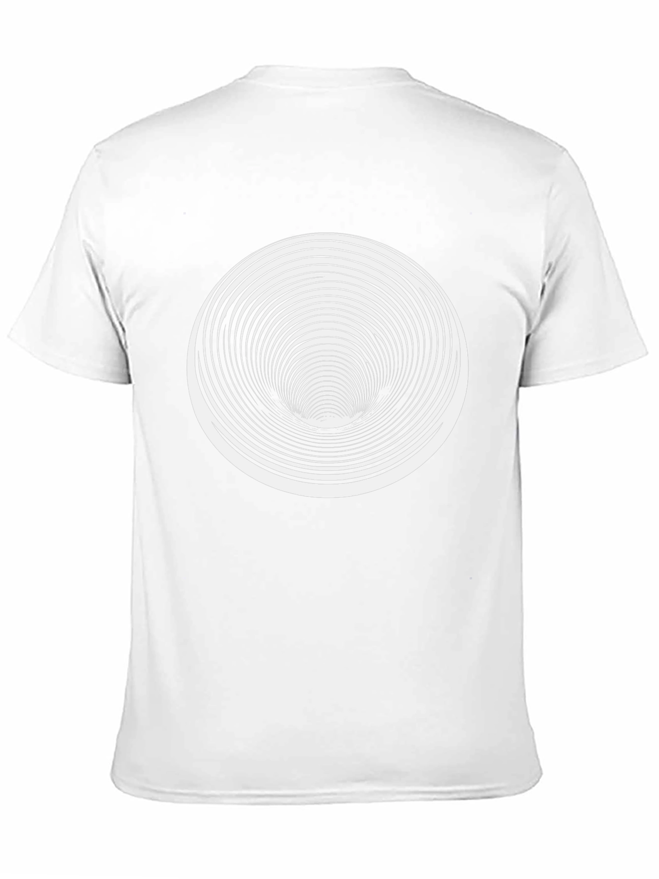 Optical Illusion T-Shirt - Black Vortex Design
