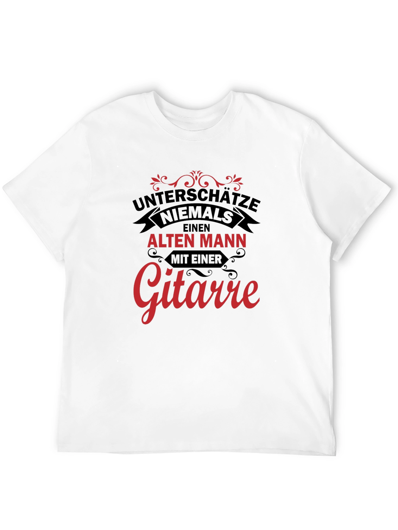 Old Man Guitar T-Shirt - Dont Underestimate