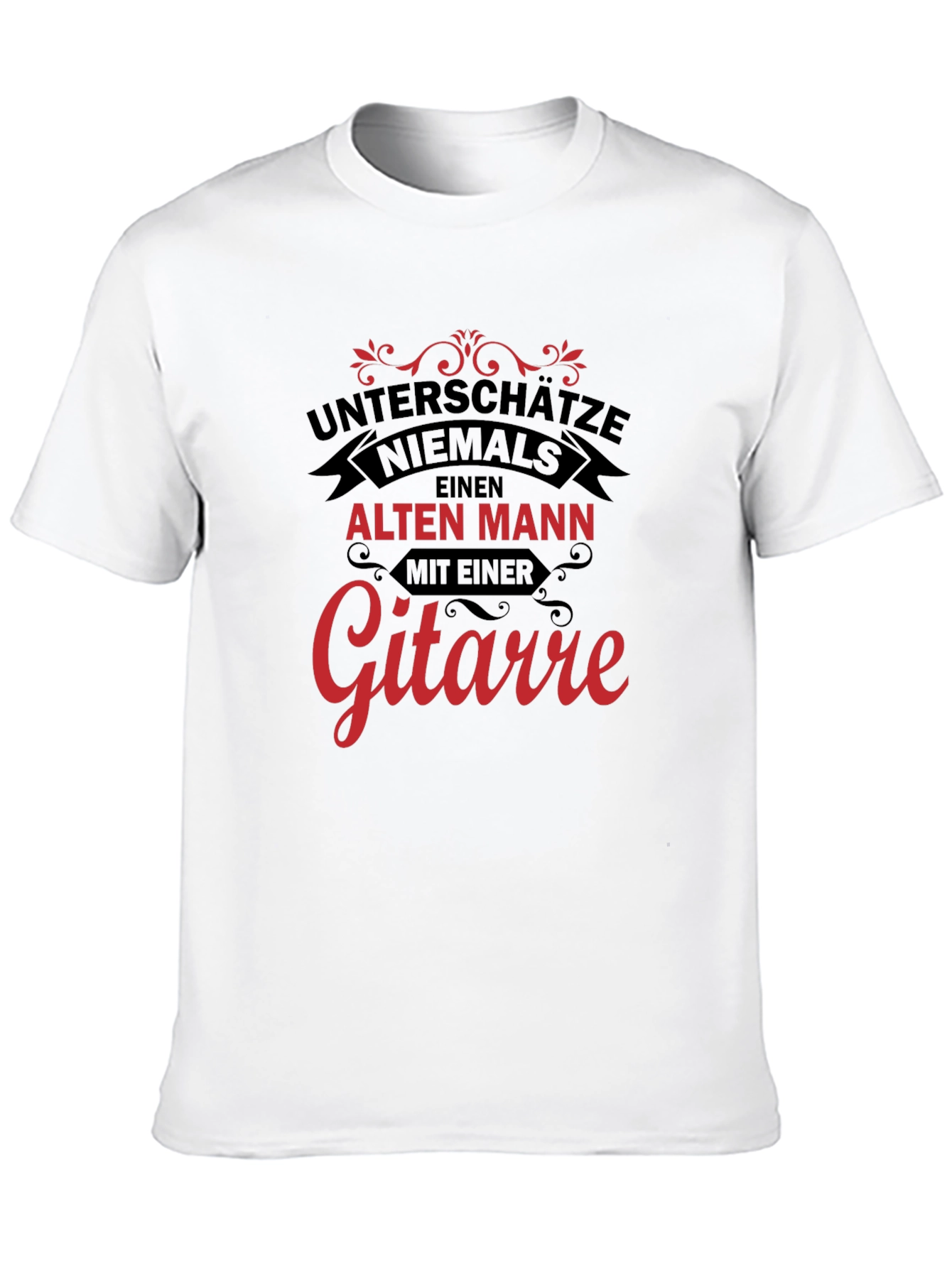 Old Man Guitar T-Shirt - Dont Underestimate