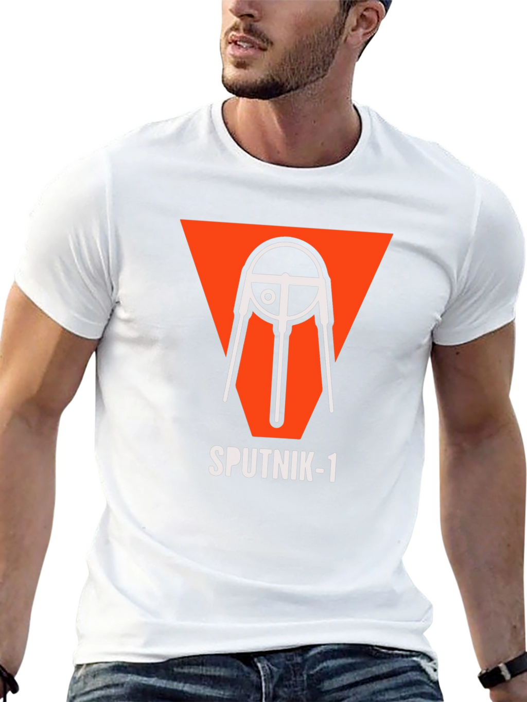 Sputnik-1 Retro T-Shirt - Space Race Era Design