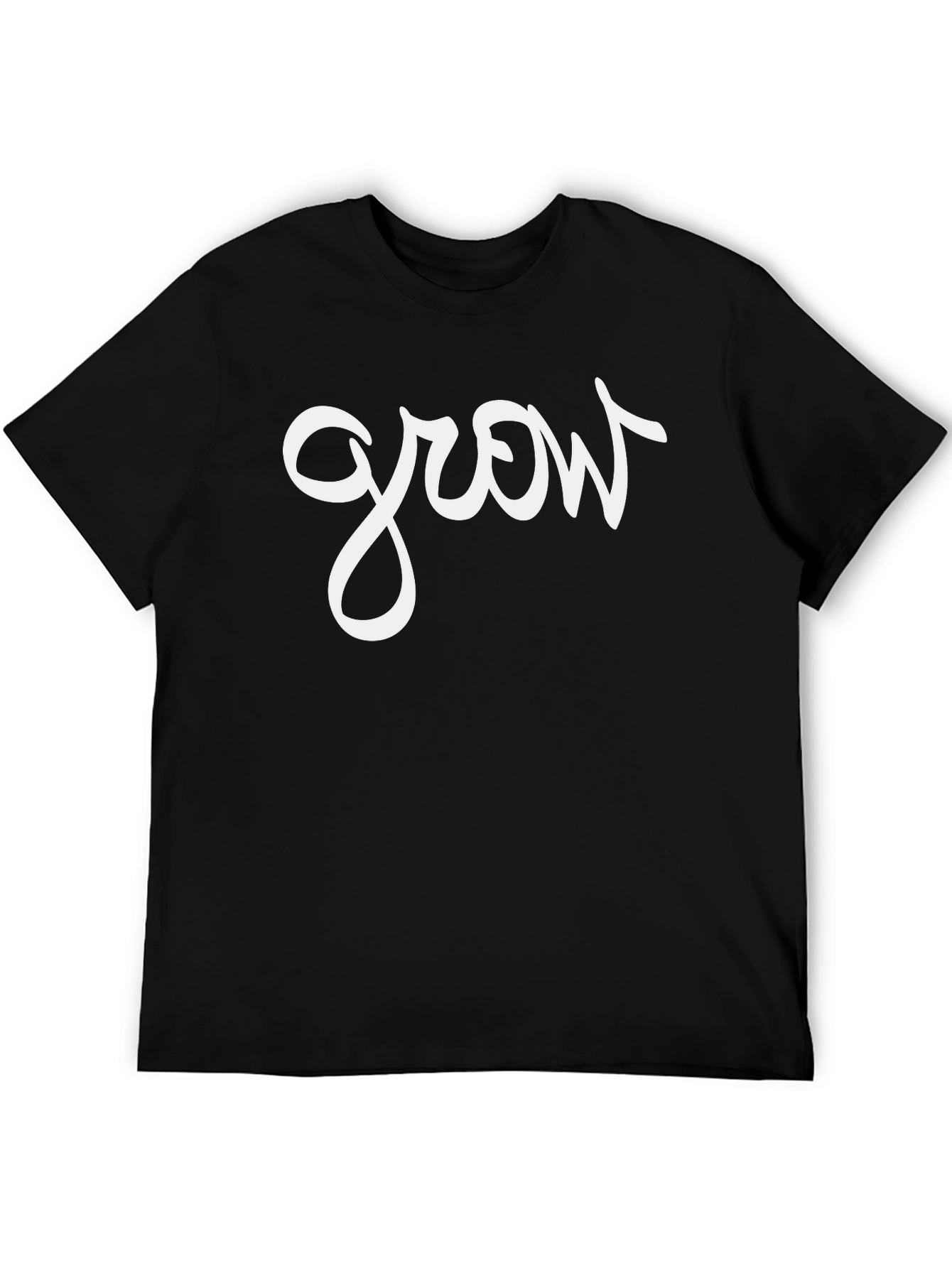 Grow T-Shirt - Mens Black Graphic Tee