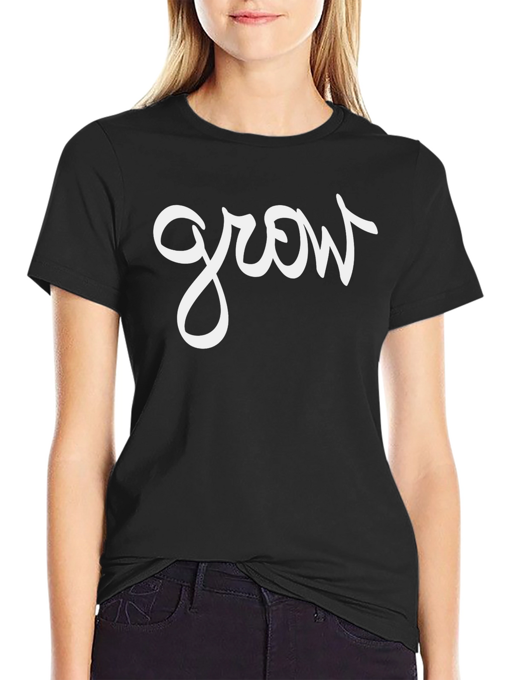Grow T-Shirt - Mens Black Graphic Tee