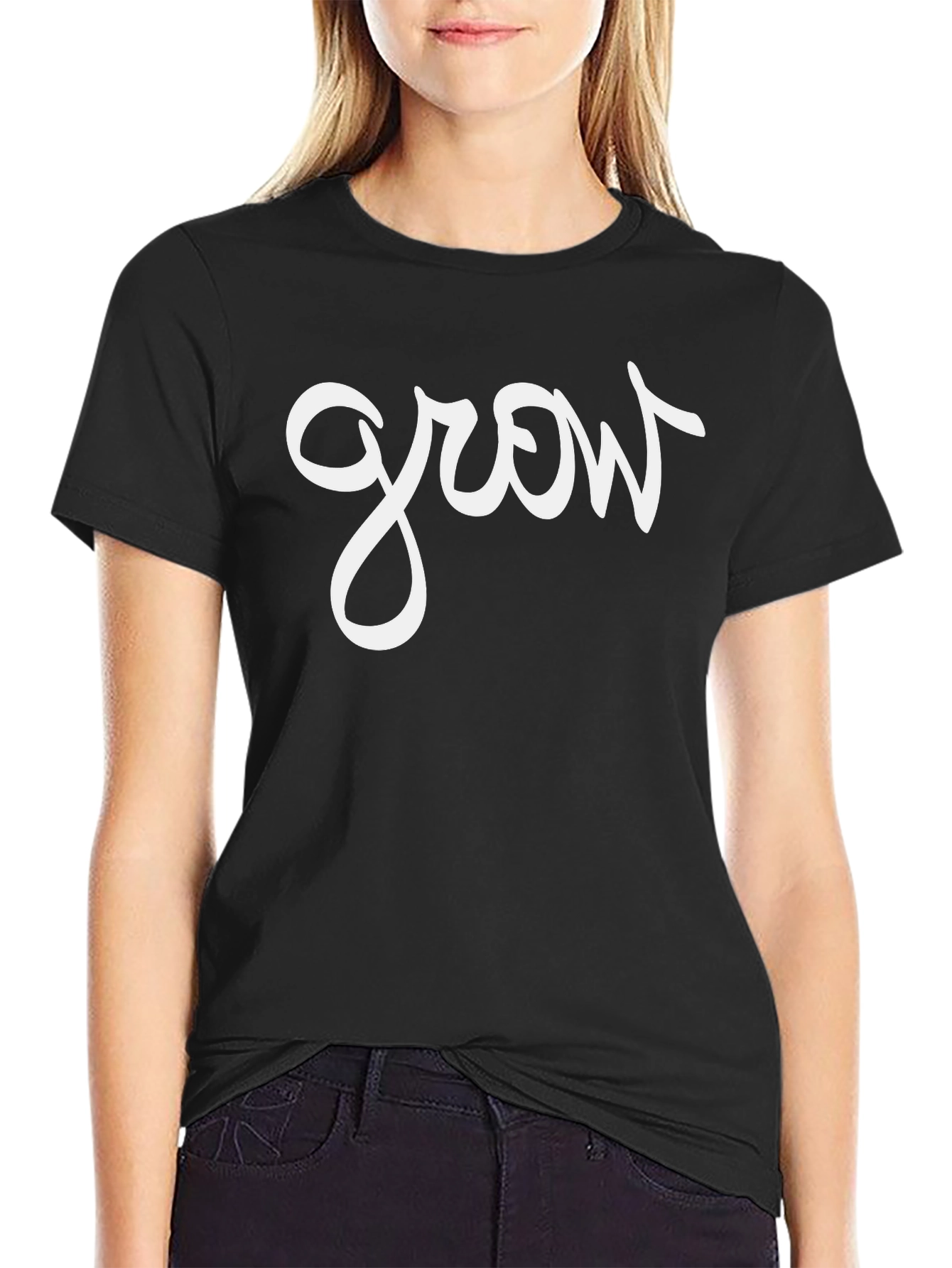 Grow T-Shirt - Mens Black Graphic Tee