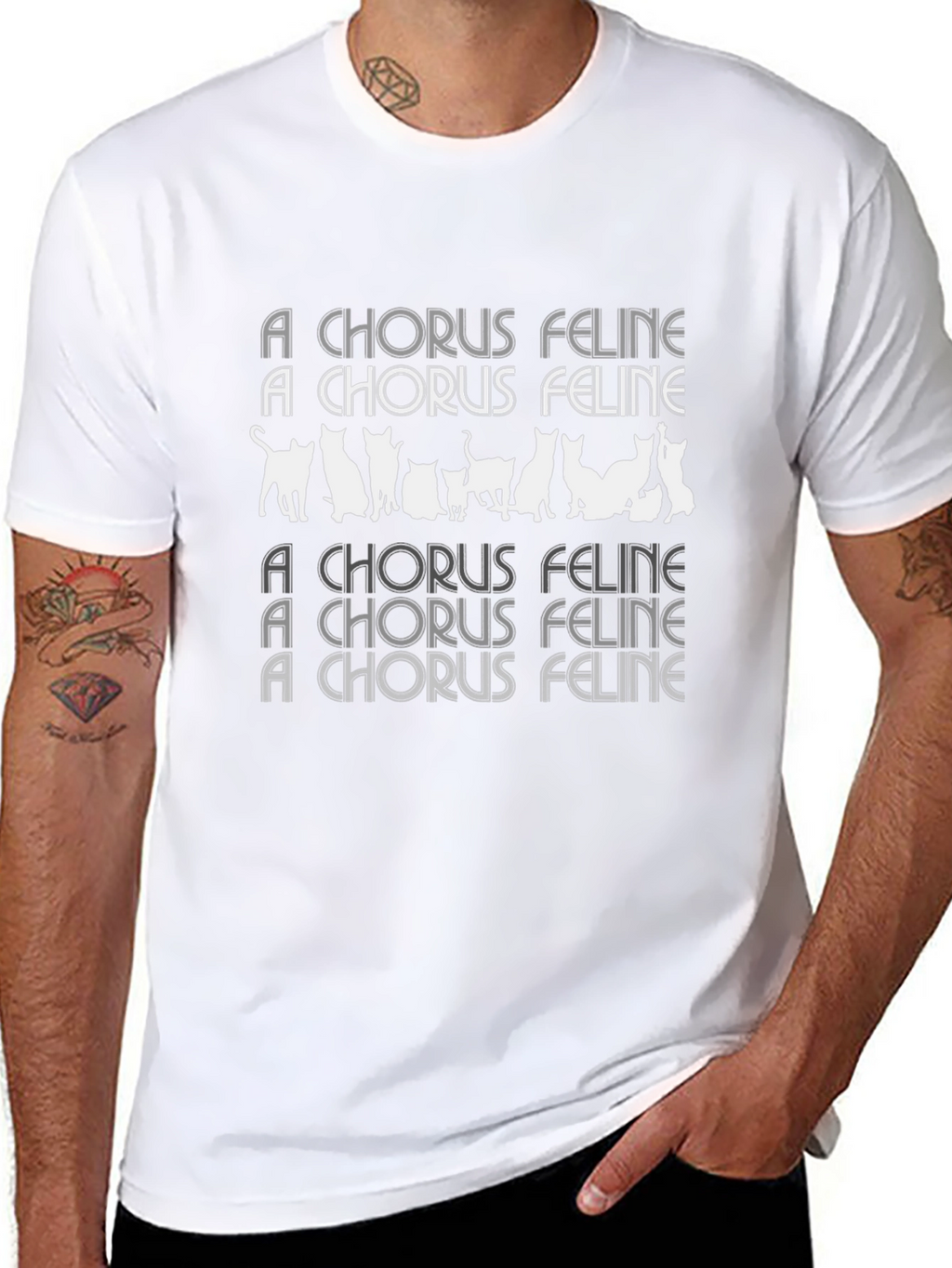 Chorus Feline Graphic Tee | Cat Lover T-Shirt