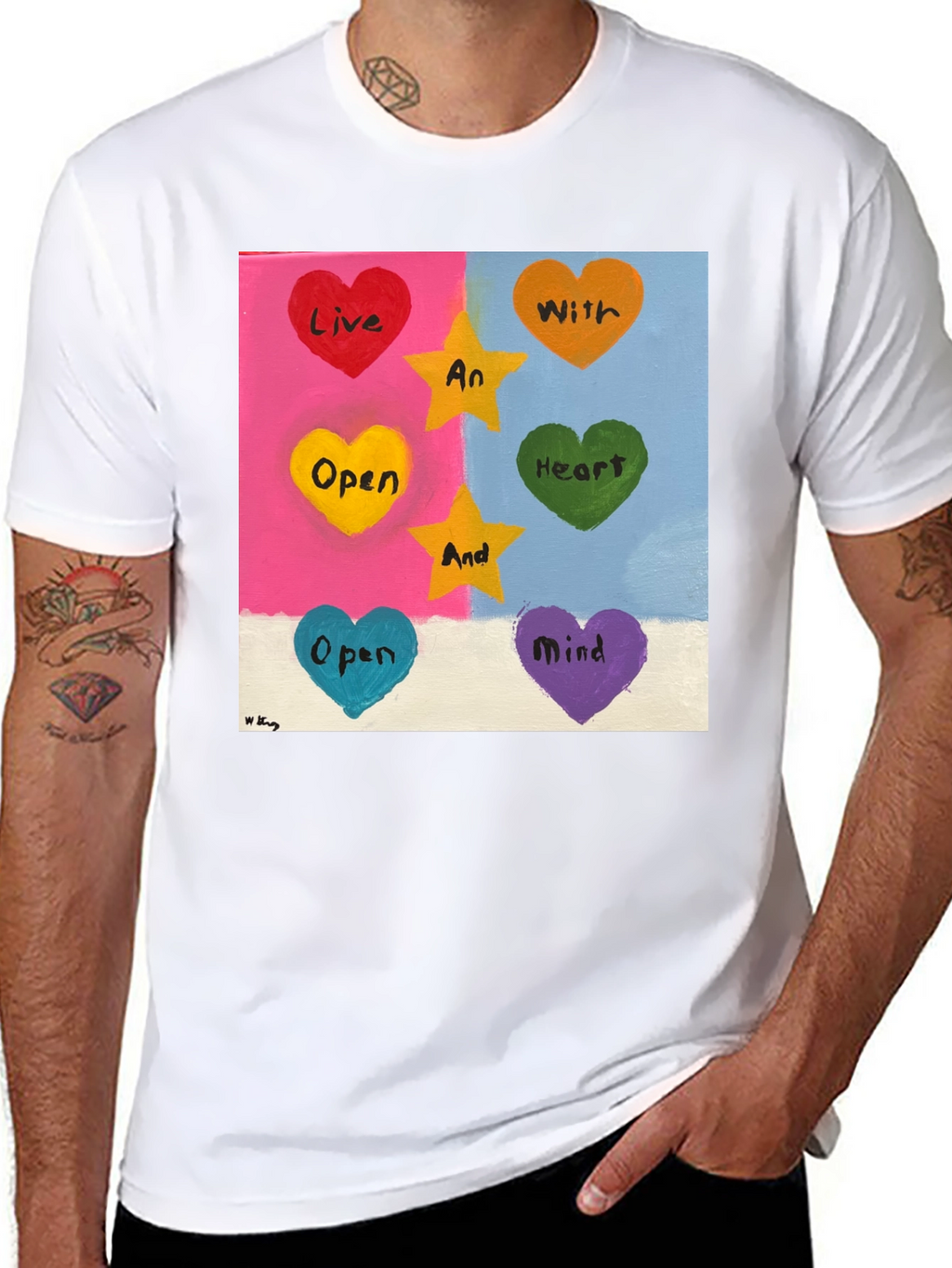 Live with Heart Open Mind T-Shirt