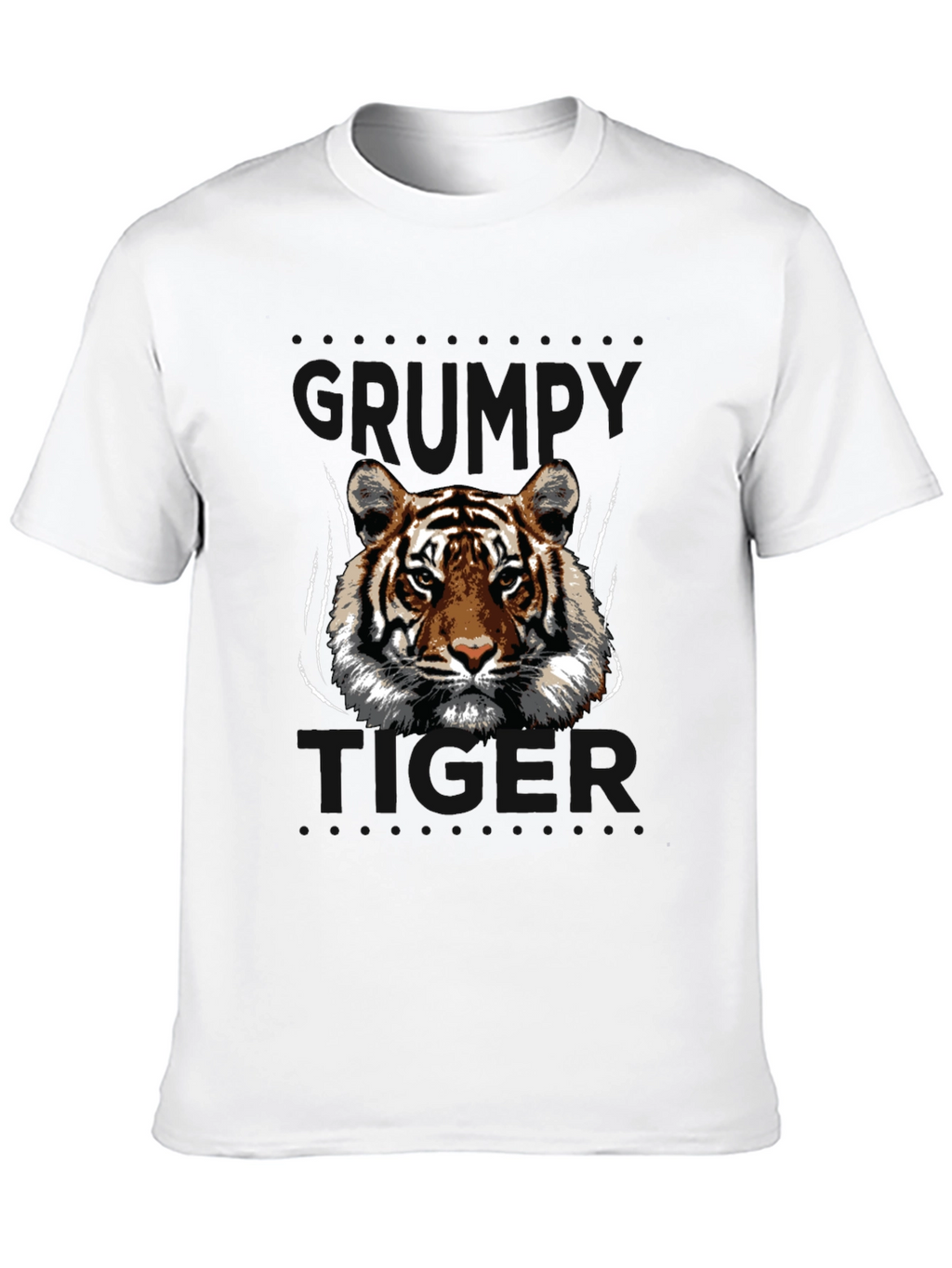 Tiger Graphic Print Black T-Shirt