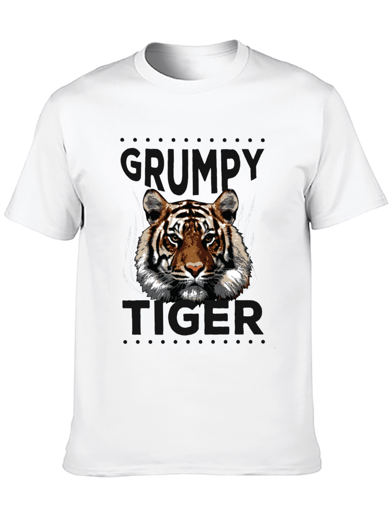 Tiger Graphic Print Black T-Shirt