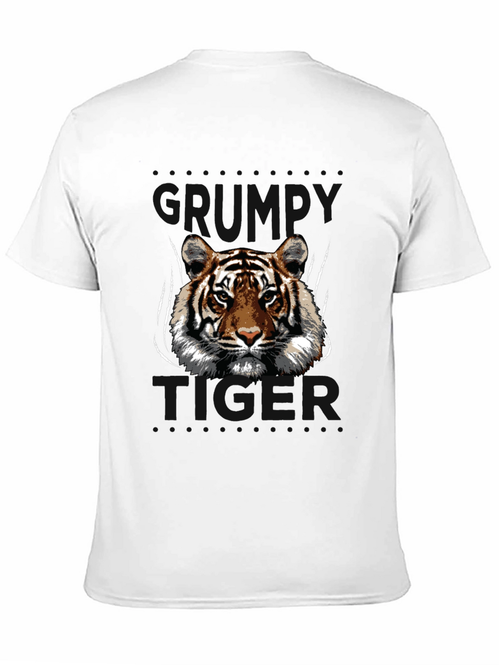 Tiger Graphic Print Black T-Shirt