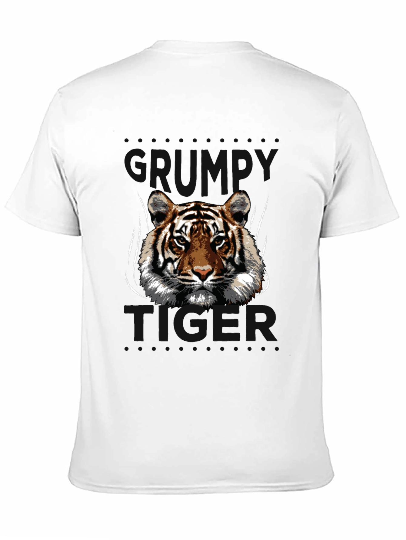 Tiger Graphic Print Black T-Shirt