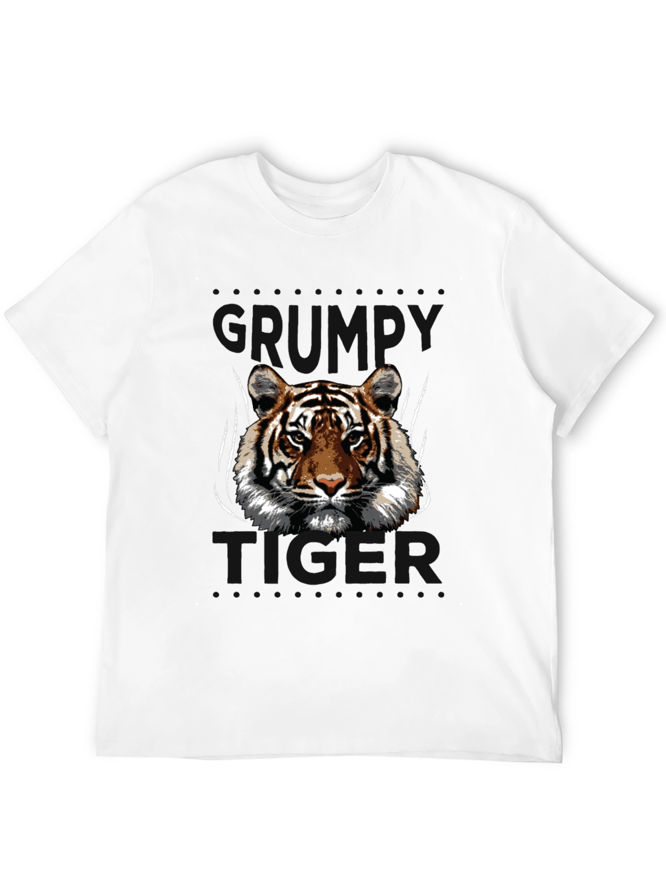 Tiger Graphic Print Black T-Shirt