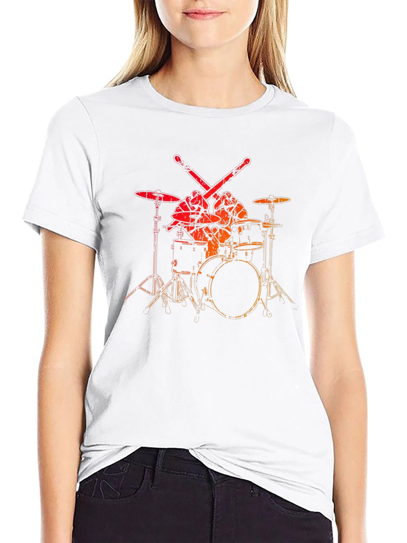 Drum Set Graphic Tee - Musicians Style
