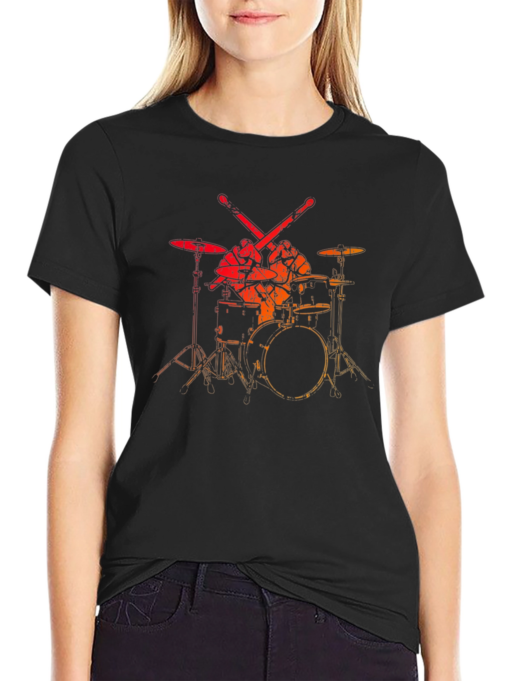 Drum Set Graphic Tee - Musicians Style