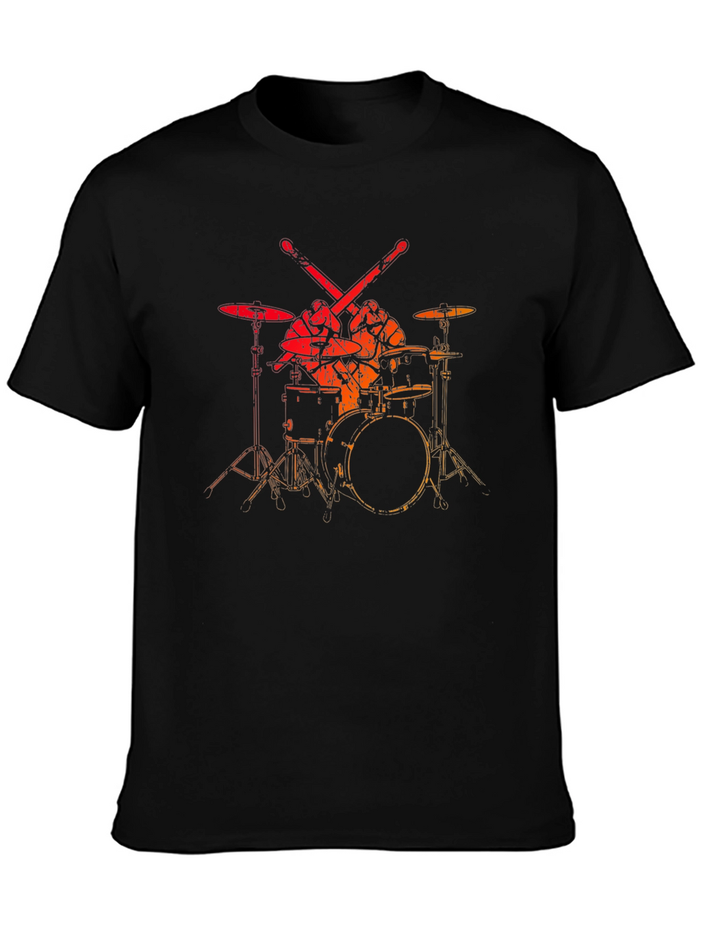 Drum Set Graphic Tee - Musicians Style