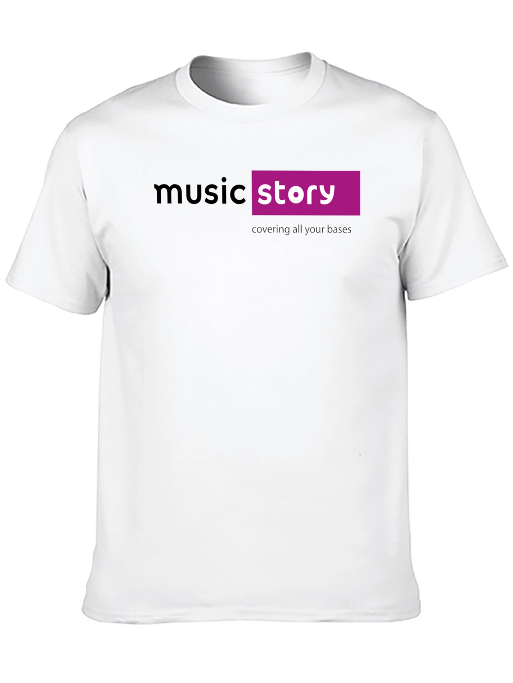 Music Story Black Cotton Graphic T-Shirt