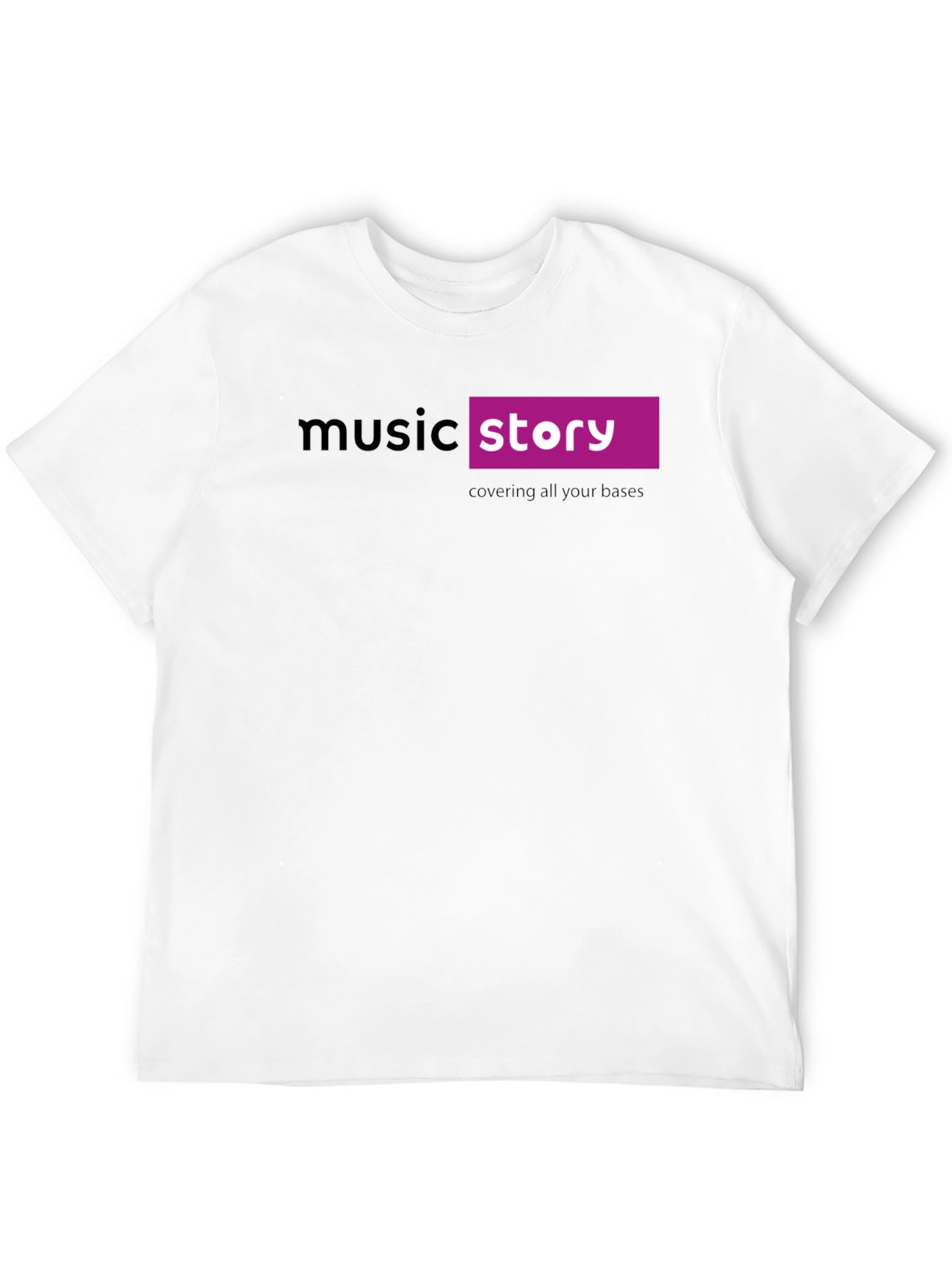 Music Story Black Cotton Graphic T-Shirt