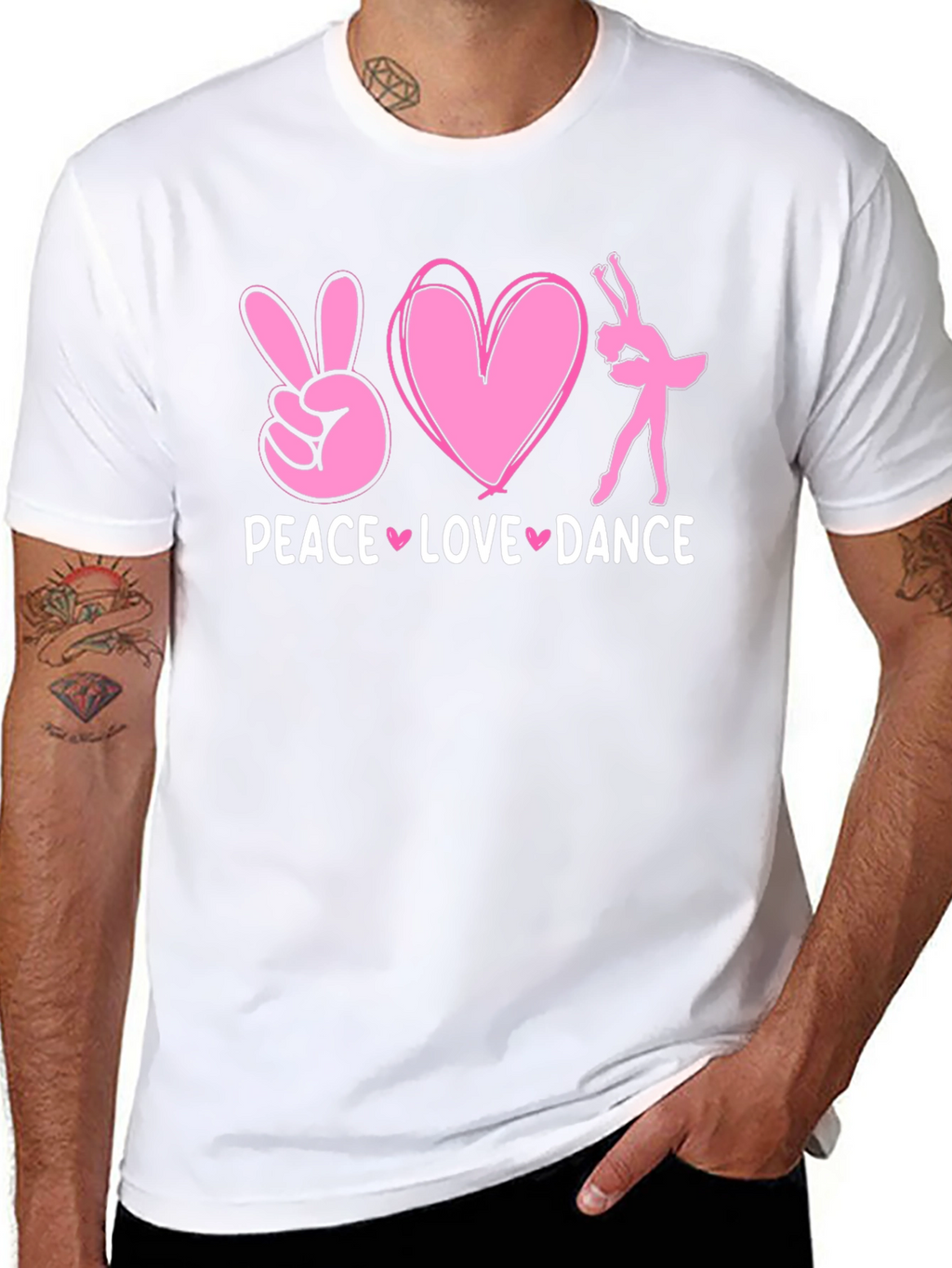 Peace Love Dance Graphic T-Shirt