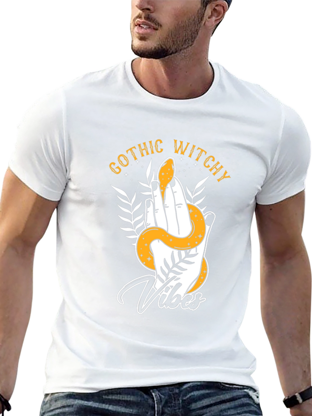 Gothic Witchy Vibes Snake Graphic Tee