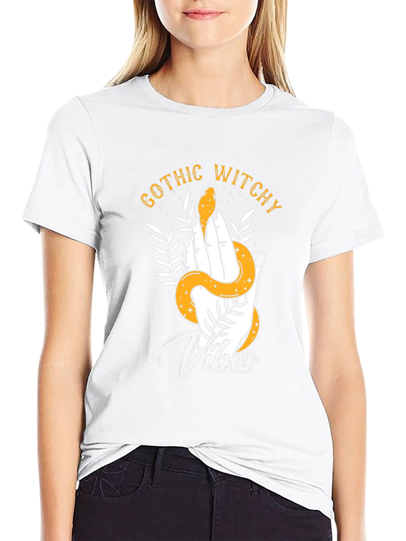 Gothic Witchy Vibes Snake Graphic Tee