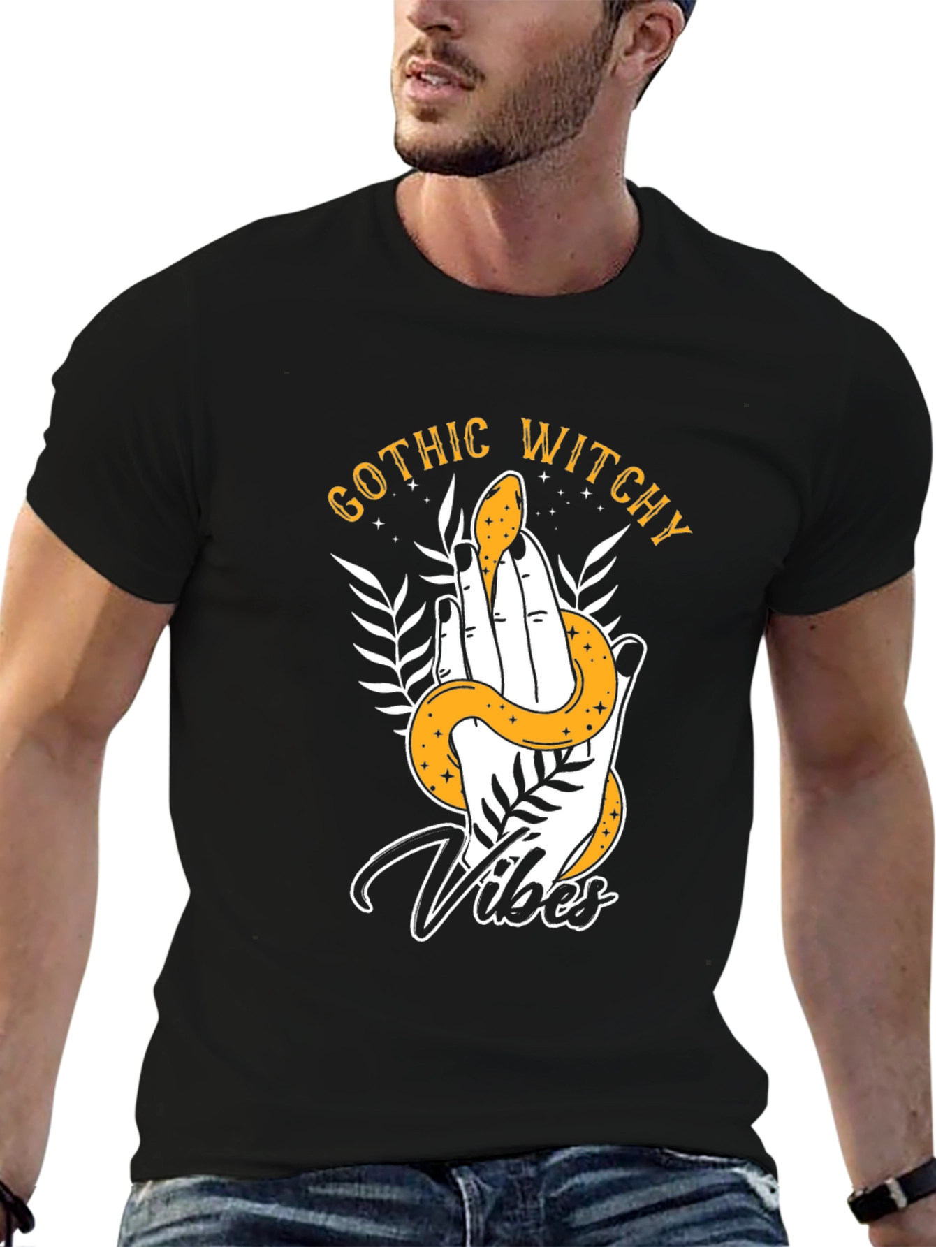 Gothic Witchy Vibes Snake Graphic Tee
