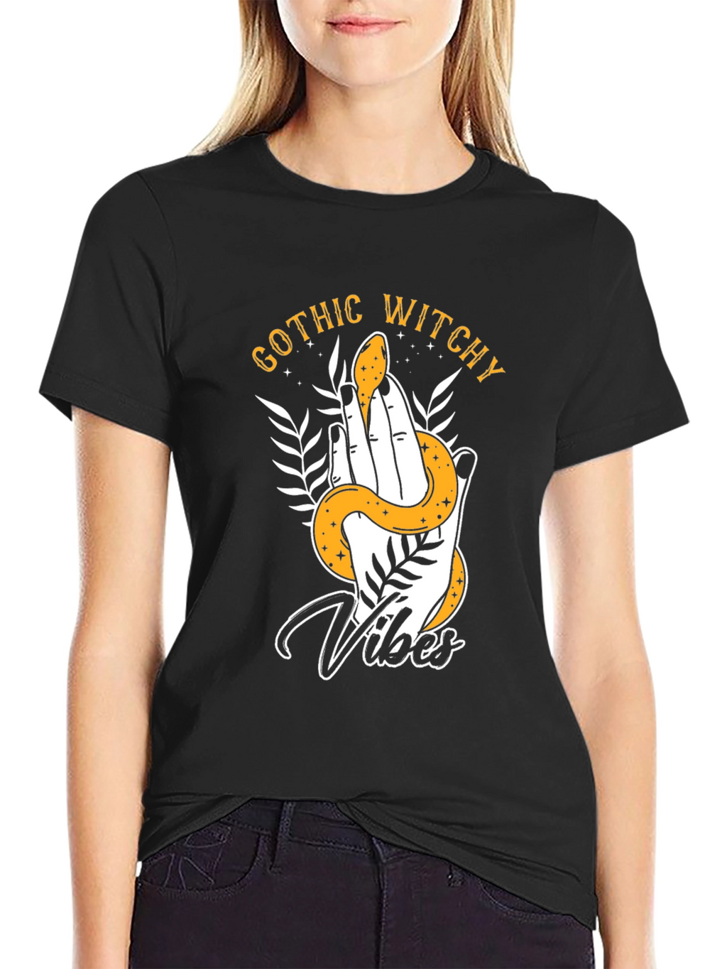 Gothic Witchy Vibes Snake Graphic Tee