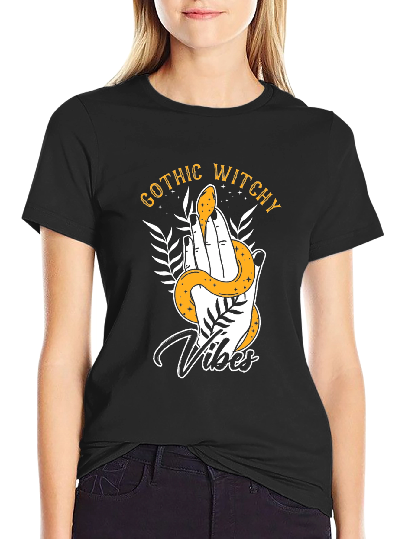 Gothic Witchy Vibes Snake Graphic Tee